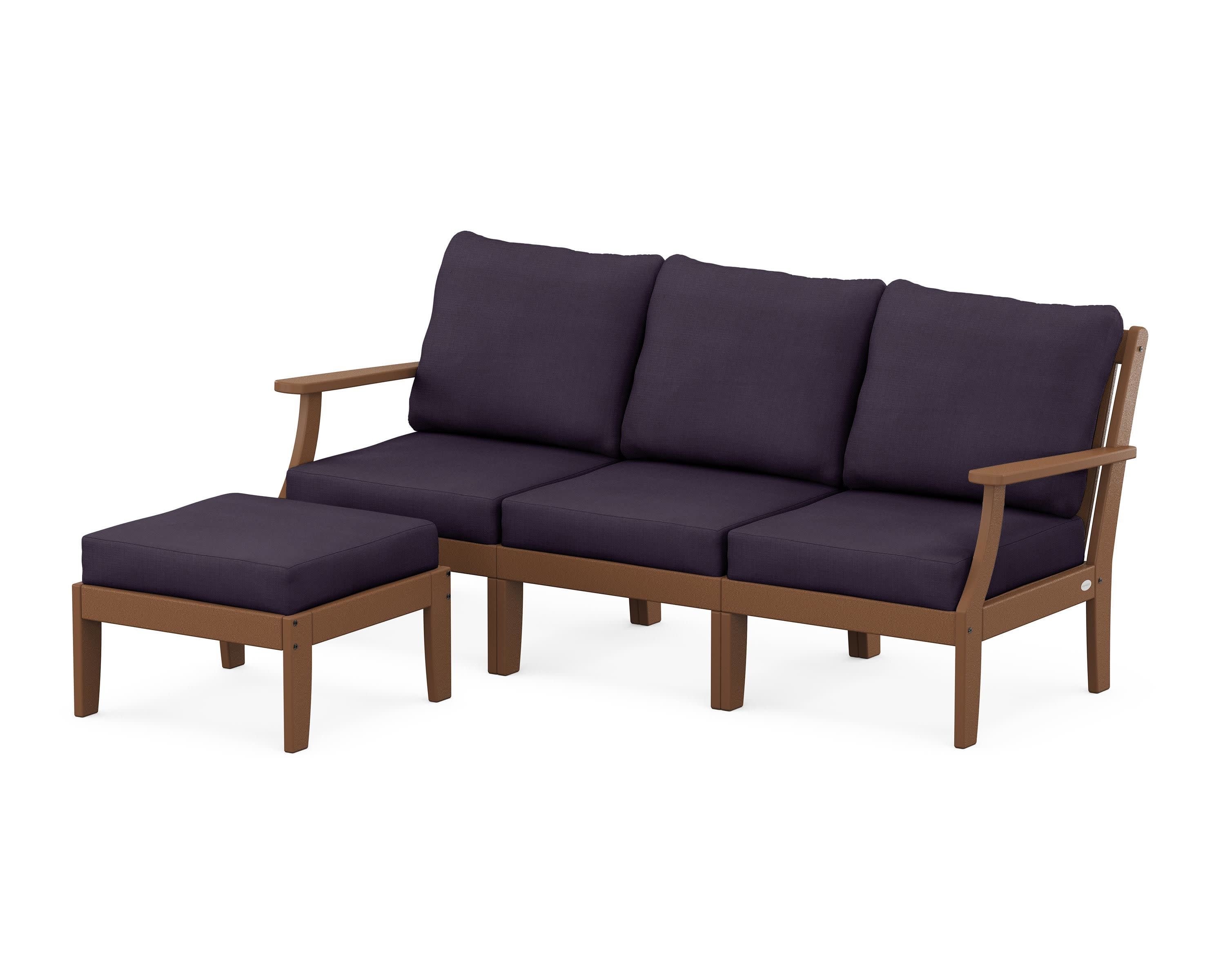 Braxton Modular 4-Piece Deep Seating Set with Ottoman