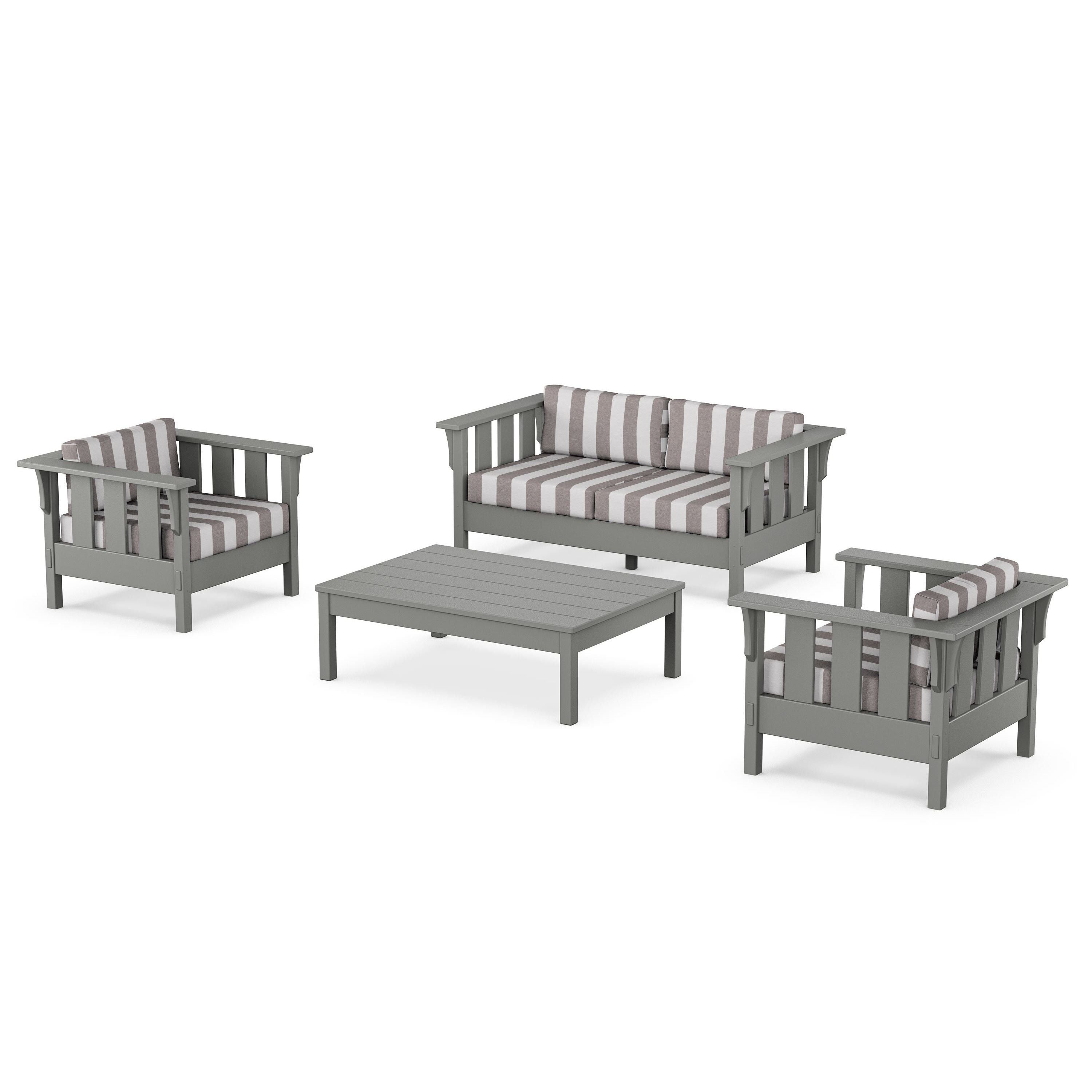 Acadia 4-Piece Deep Seating Set with Loveseat