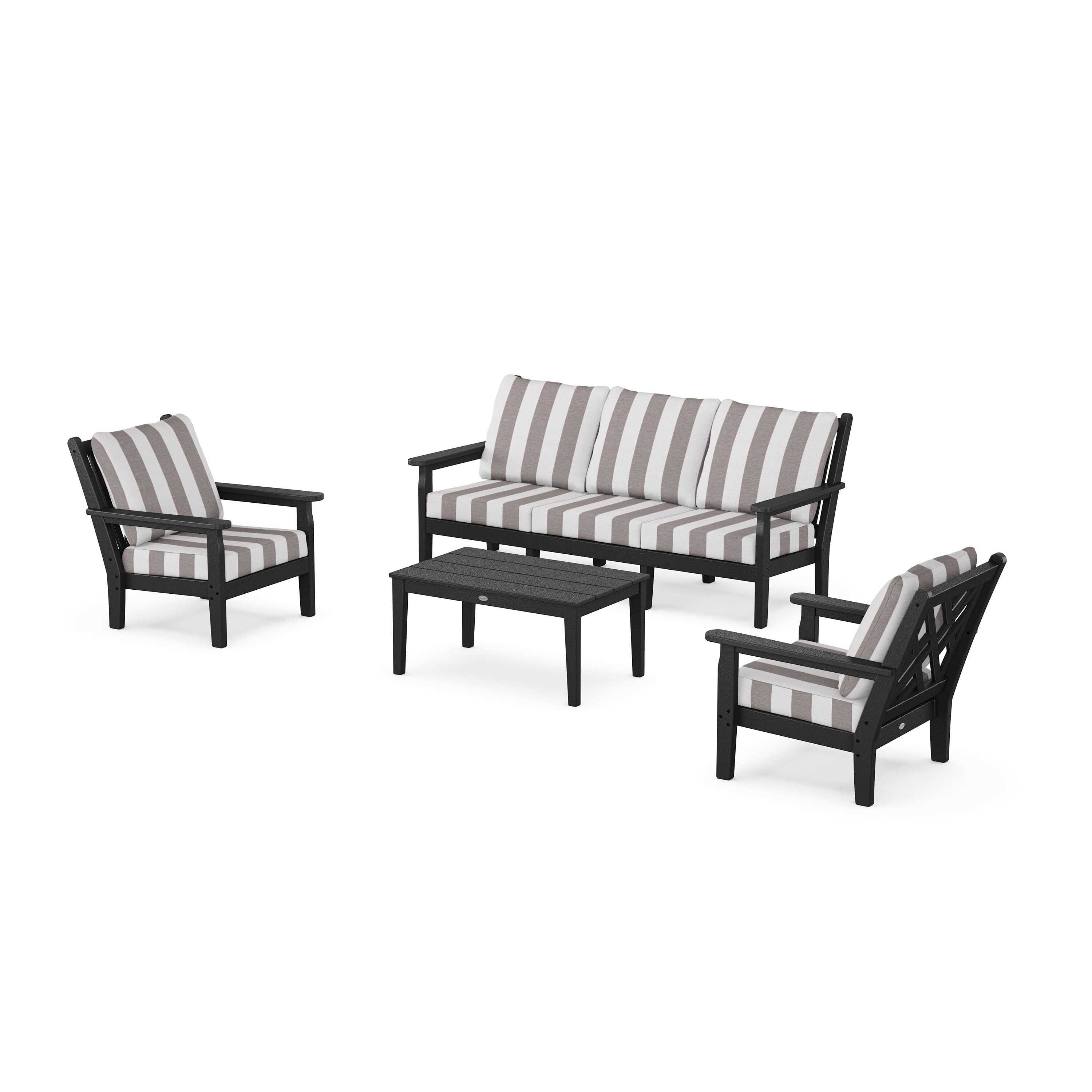 Chippendale 4-Piece Deep Seating Set with Sofa