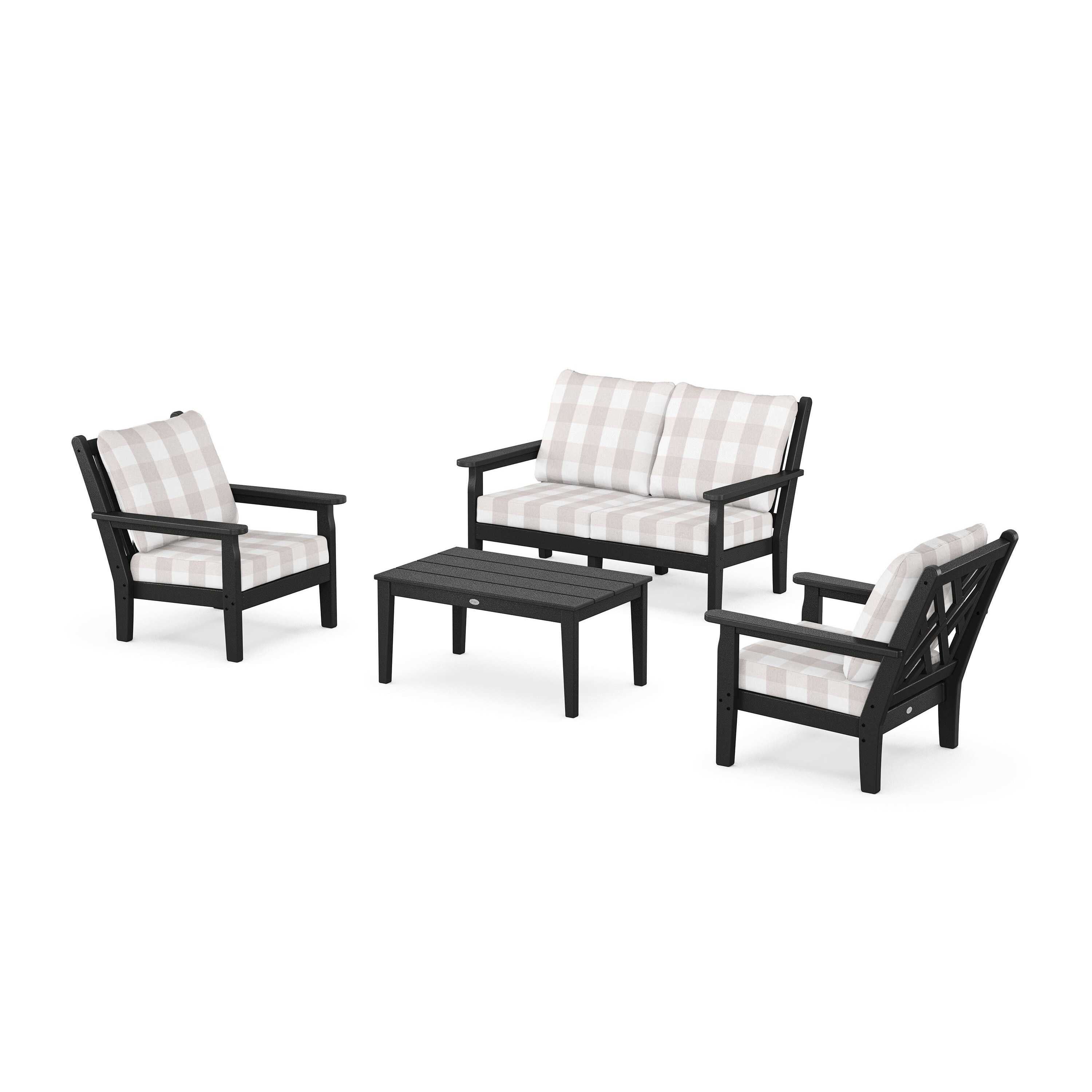 Chippendale 4-Piece Deep Seating Set with Loveseat