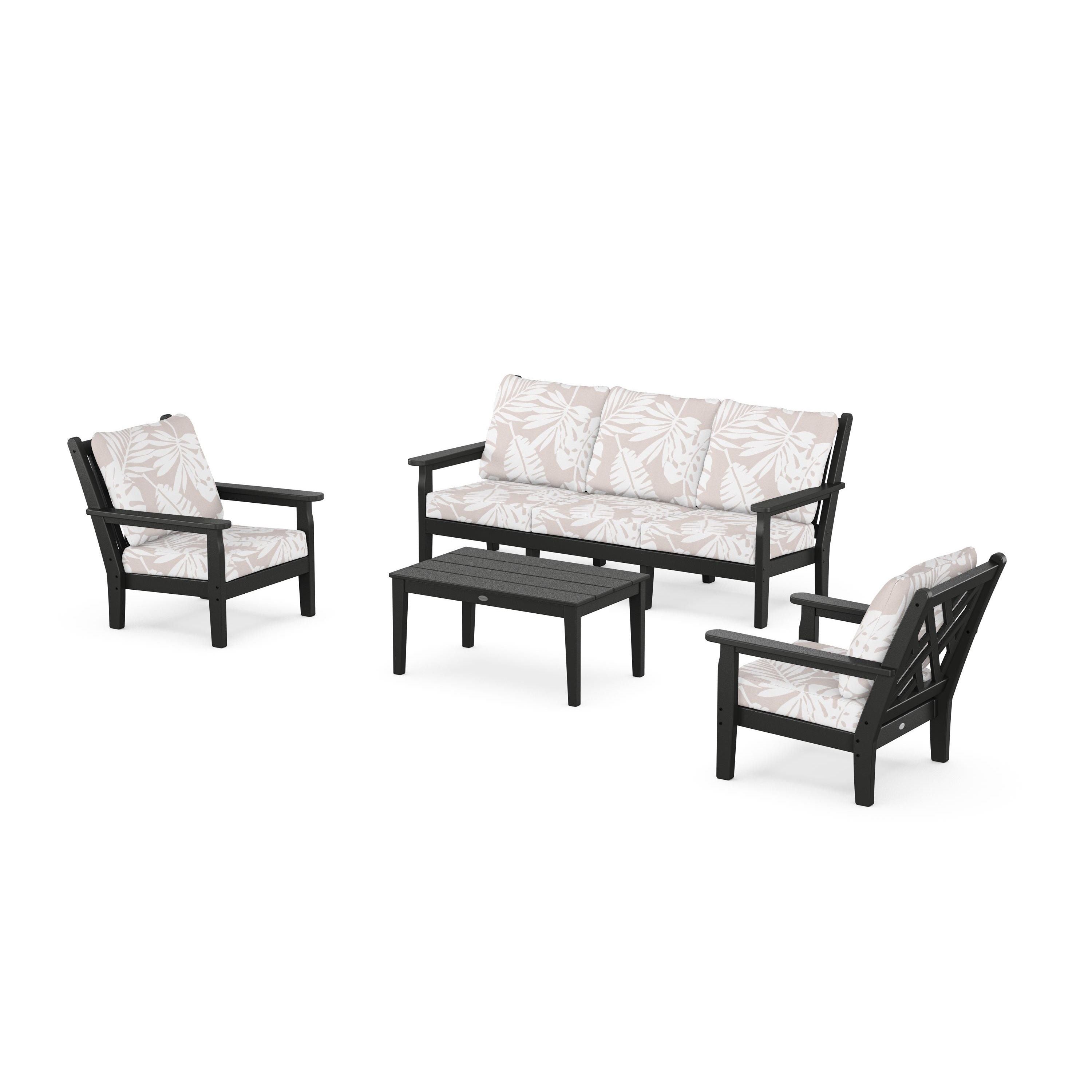 Chippendale 4-Piece Deep Seating Set with Sofa