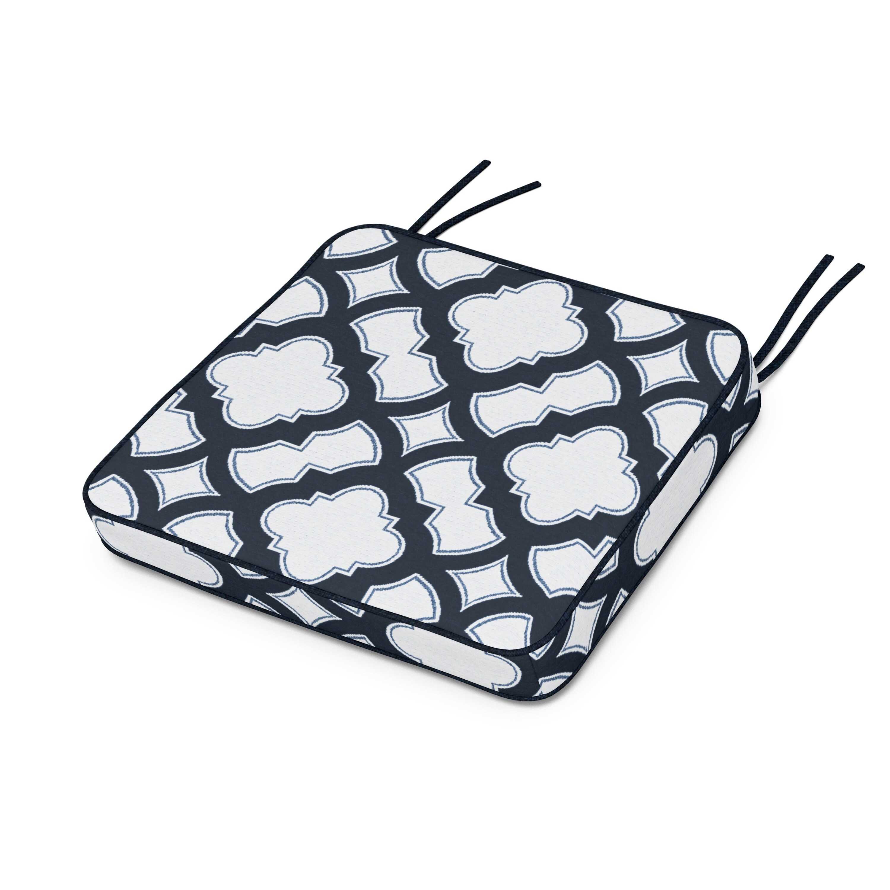 Chinoiserie Arm Chair Seat Cushion