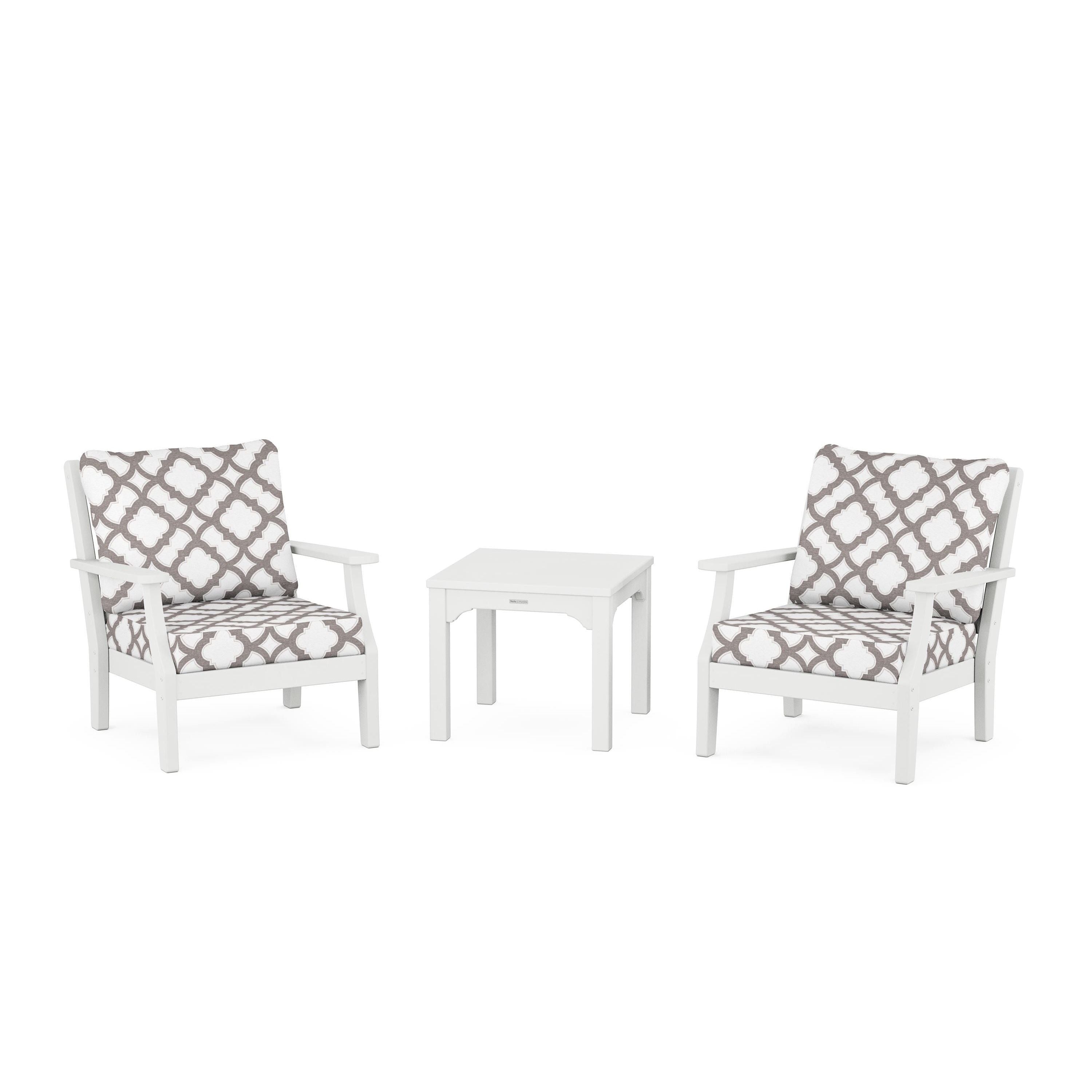 Chinoiserie 3-Piece Deep Seating Set