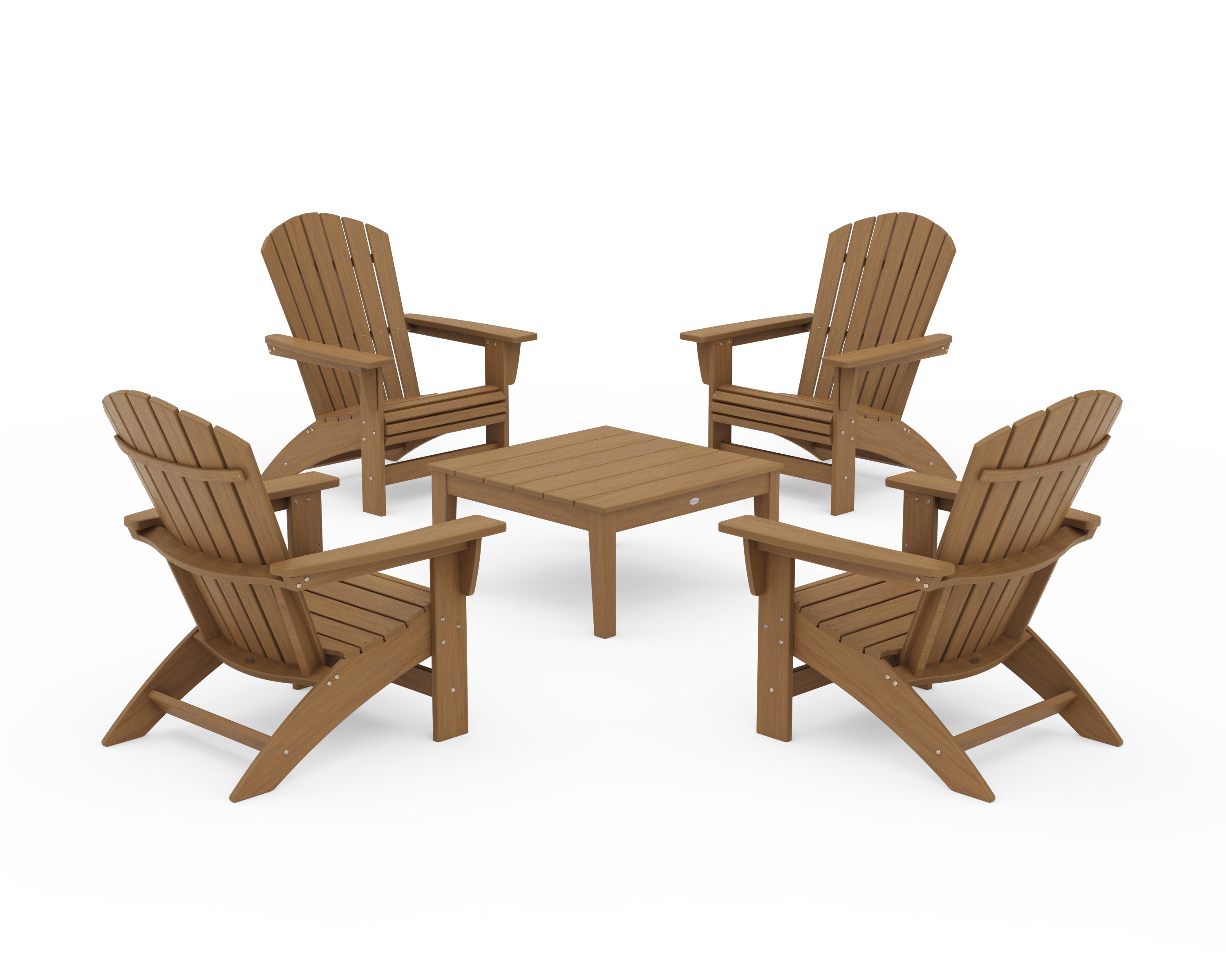 5-Piece Nautical Grand Adirondack Chair Conversation Group