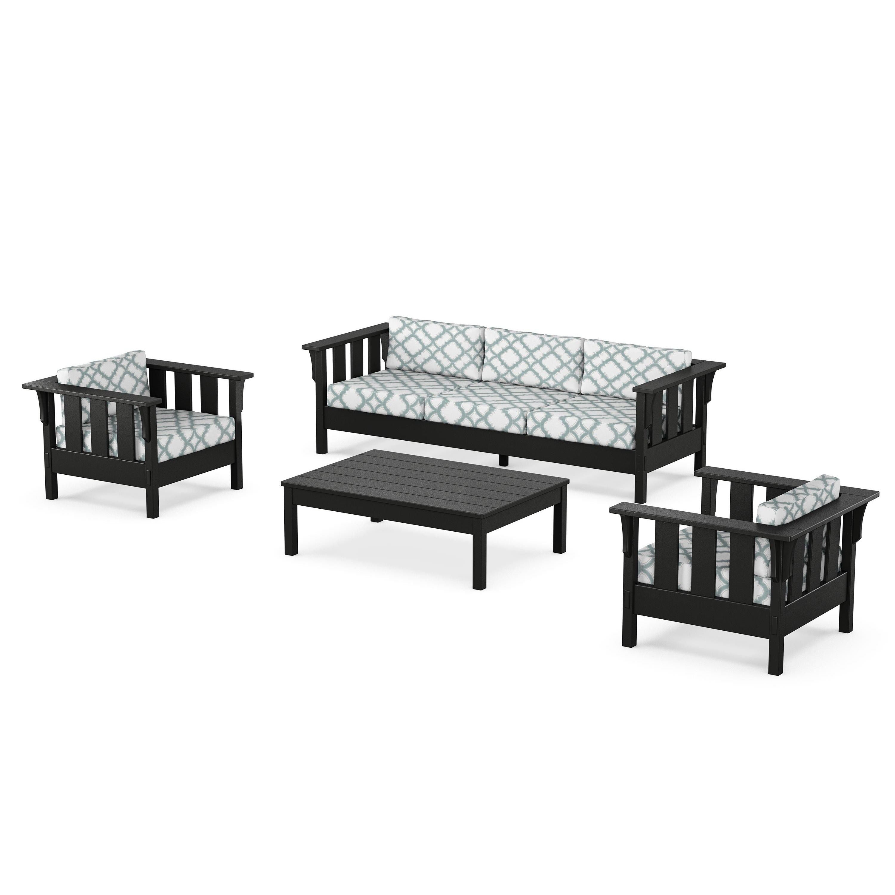 Acadia 4-Piece Deep Seating Set with Sofa