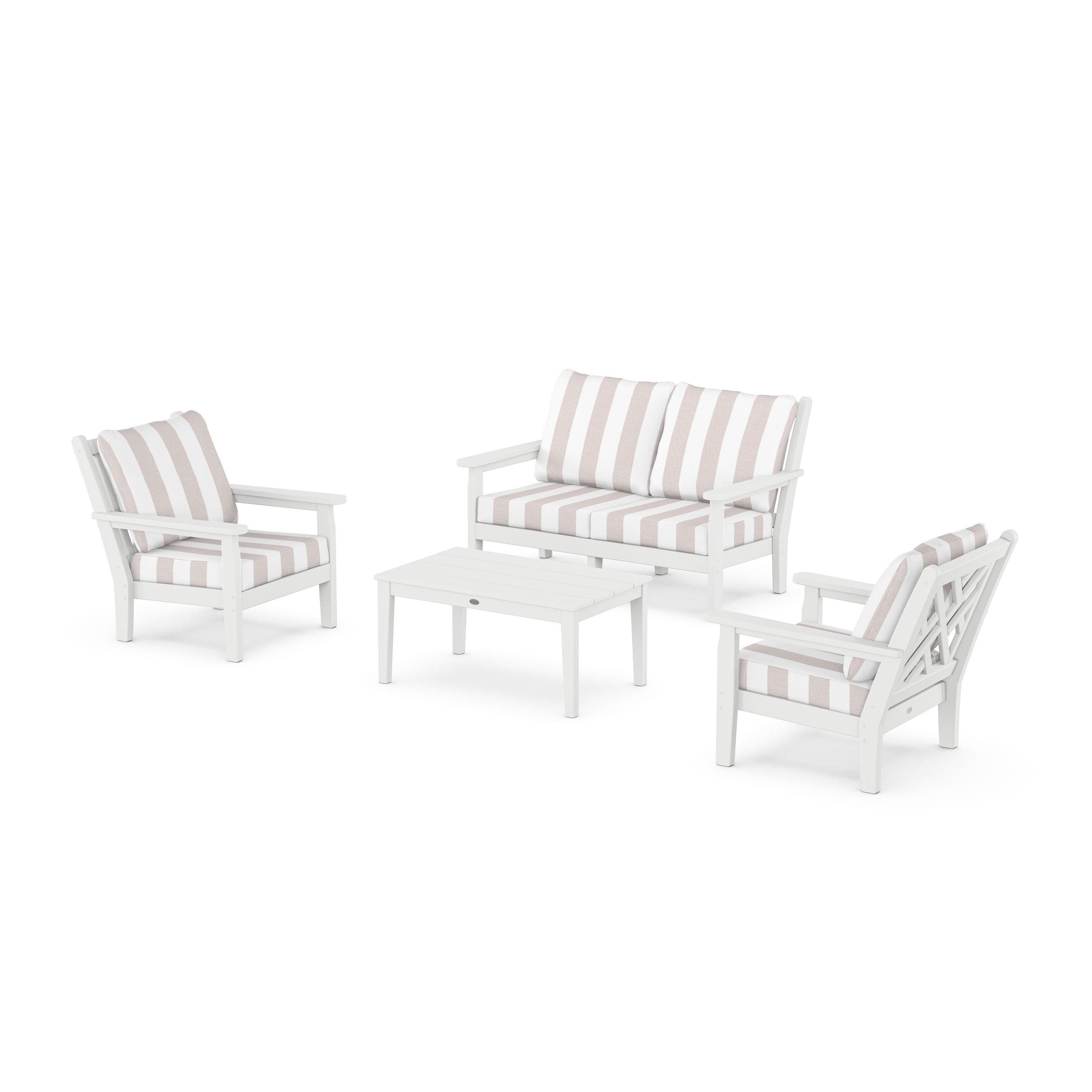 Chippendale 4-Piece Deep Seating Set with Loveseat