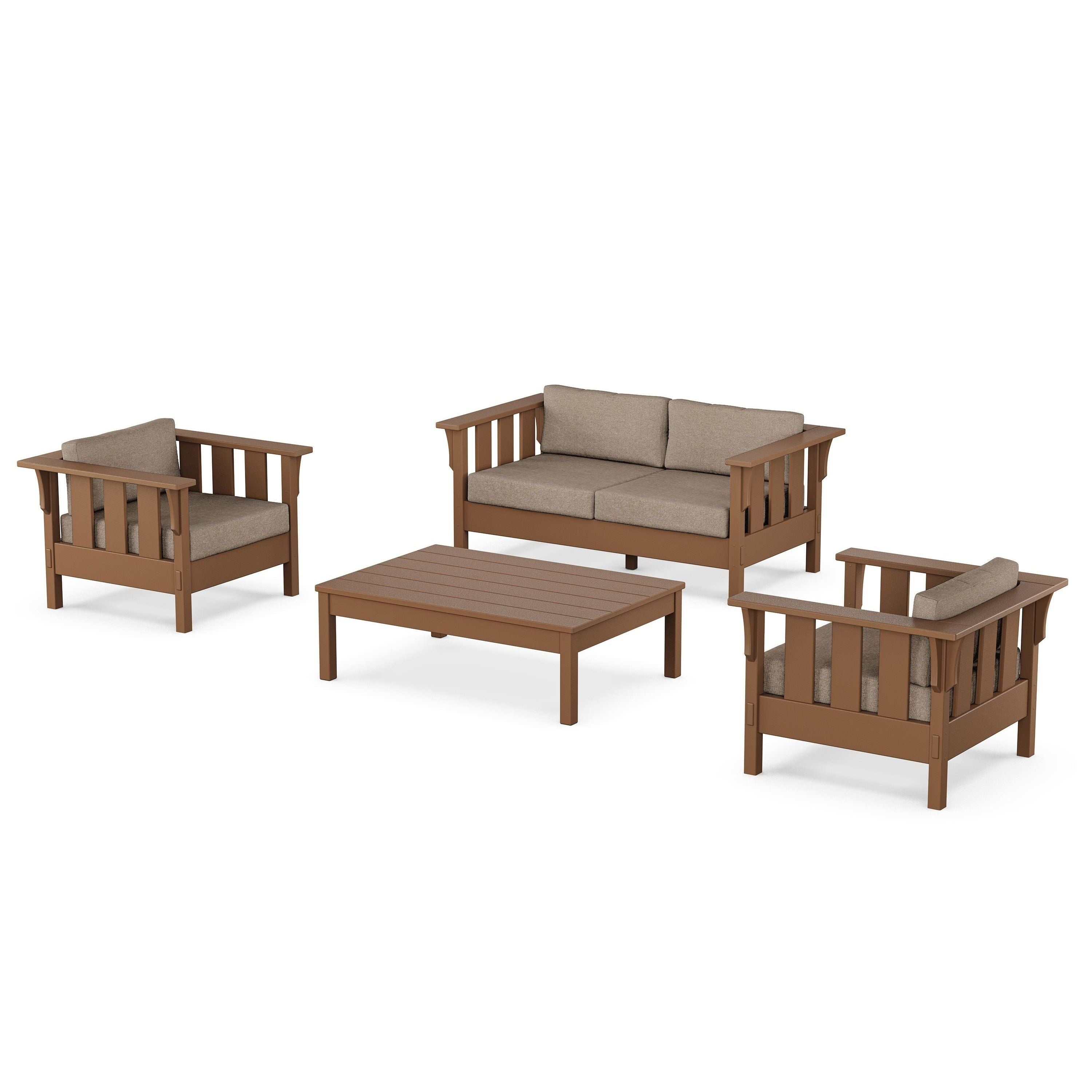 Acadia 4-Piece Deep Seating Set with Loveseat