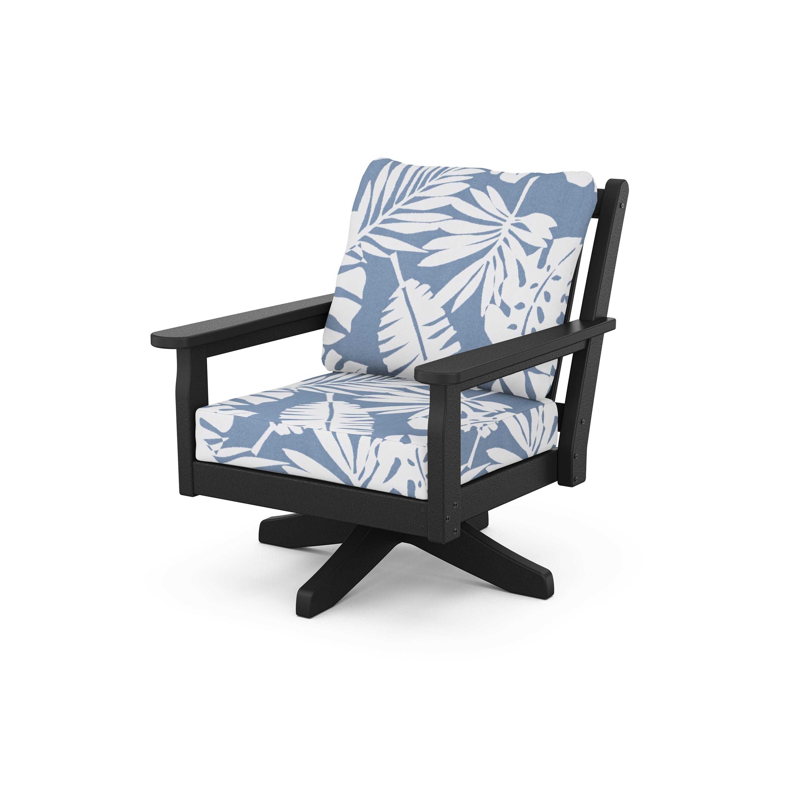 Chippendale Deep Seating Swivel Chair