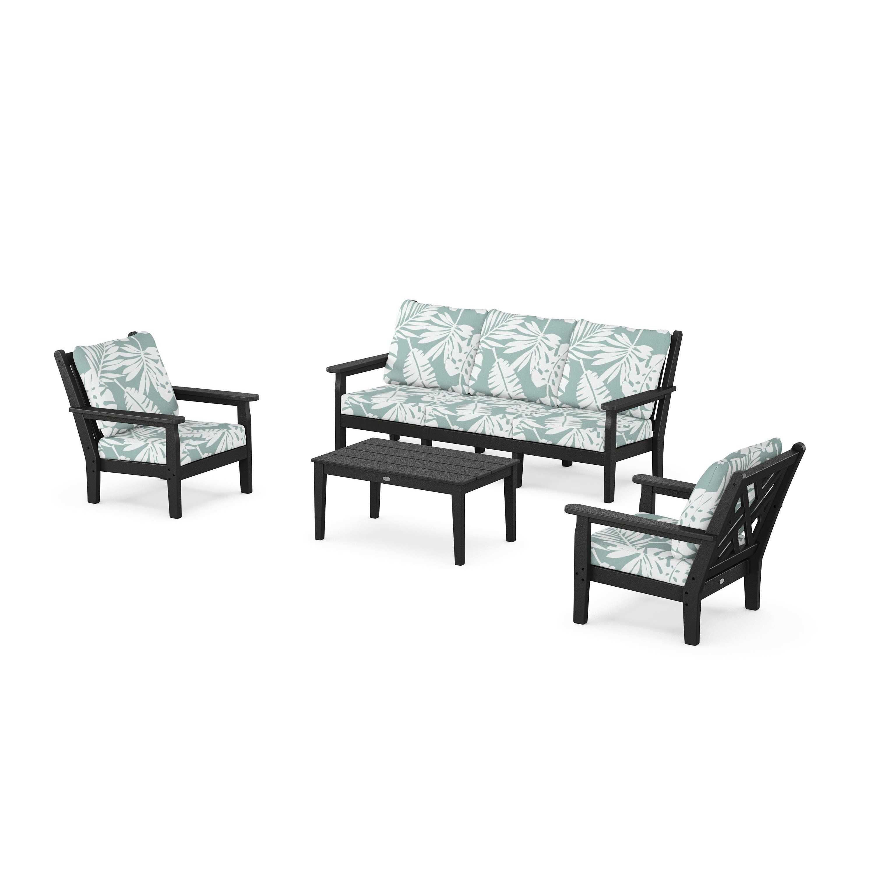Chippendale 4-Piece Deep Seating Set with Sofa