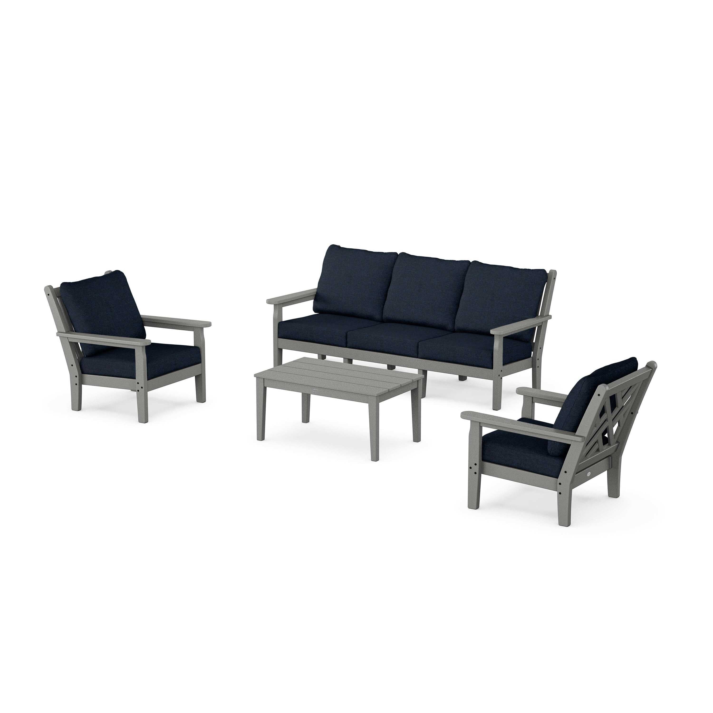 Chippendale 4-Piece Deep Seating Set with Sofa
