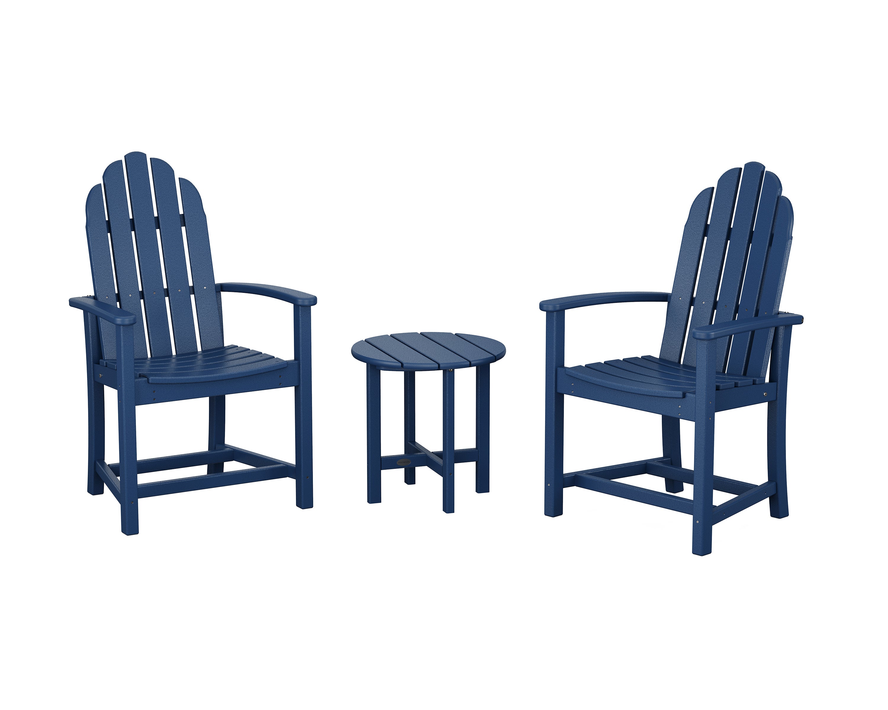 Classic 3-Piece Upright Adirondack Chair Set