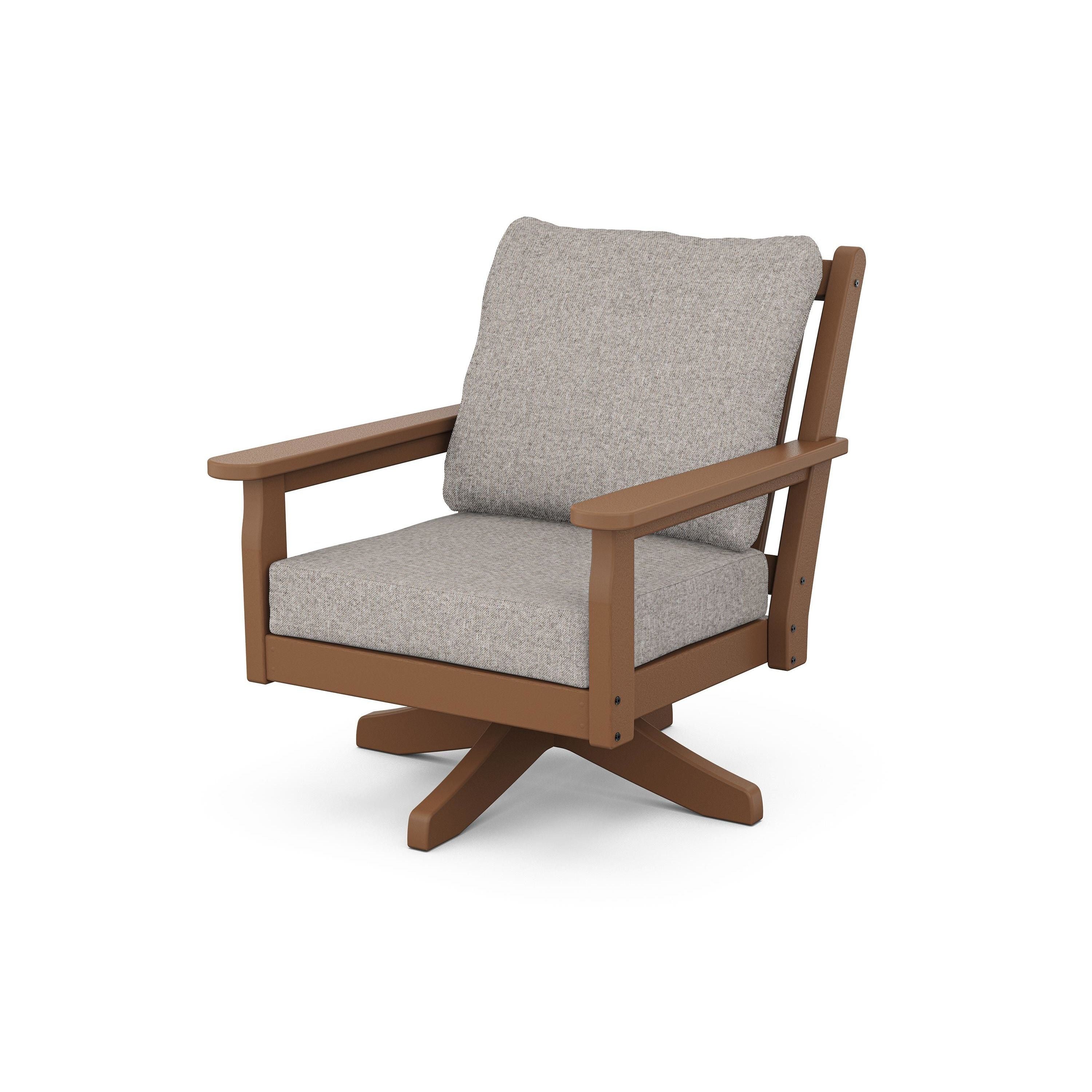 Chippendale Deep Seating Swivel Chair