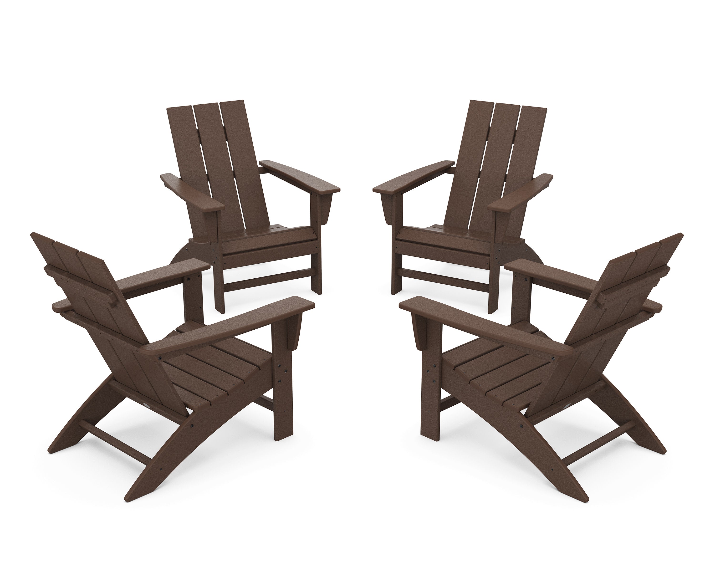 4-Piece Modern Adirondack Chair Conversation Set