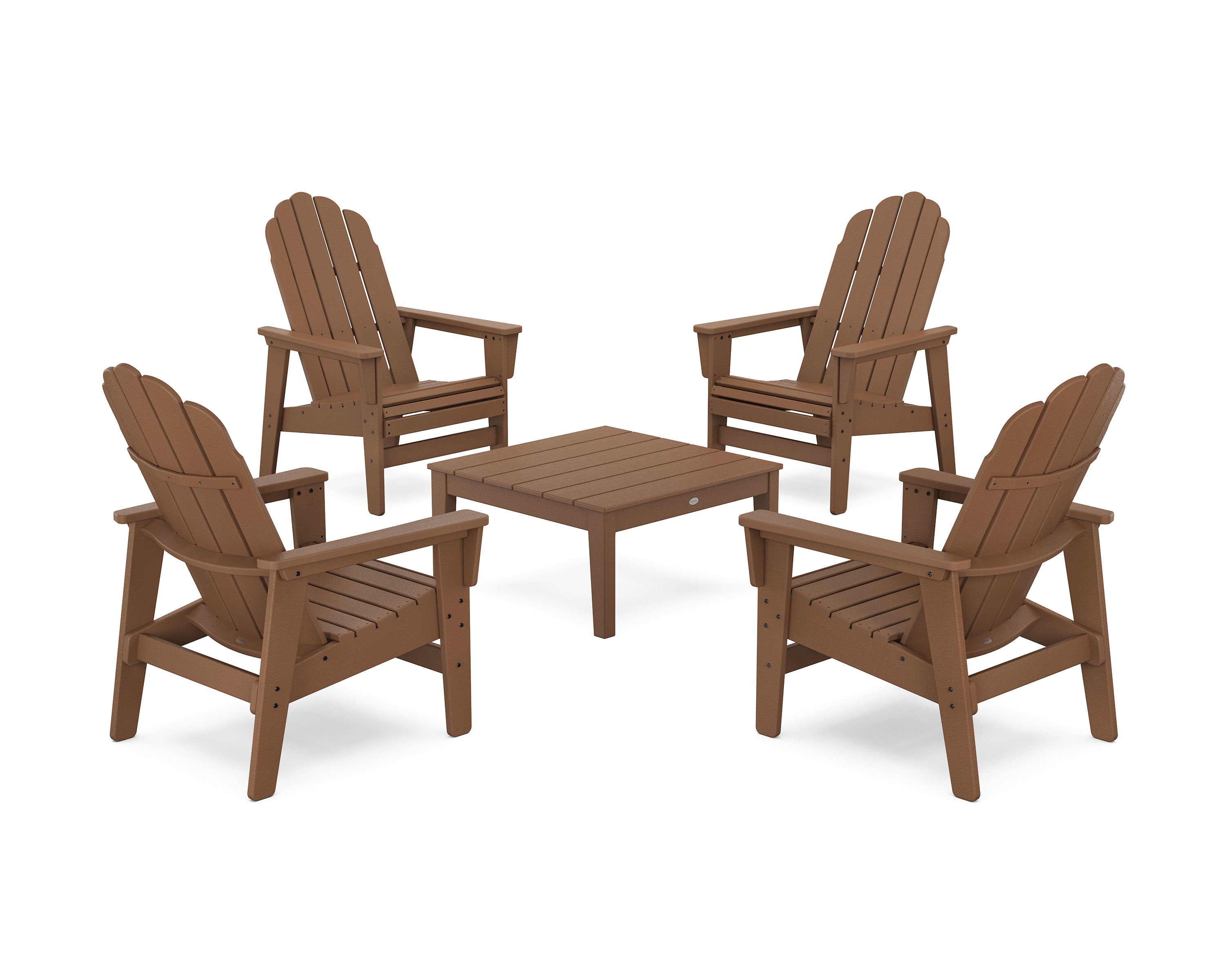 5-Piece Vineyard Grand Upright Adirondack Chair Conversation Group