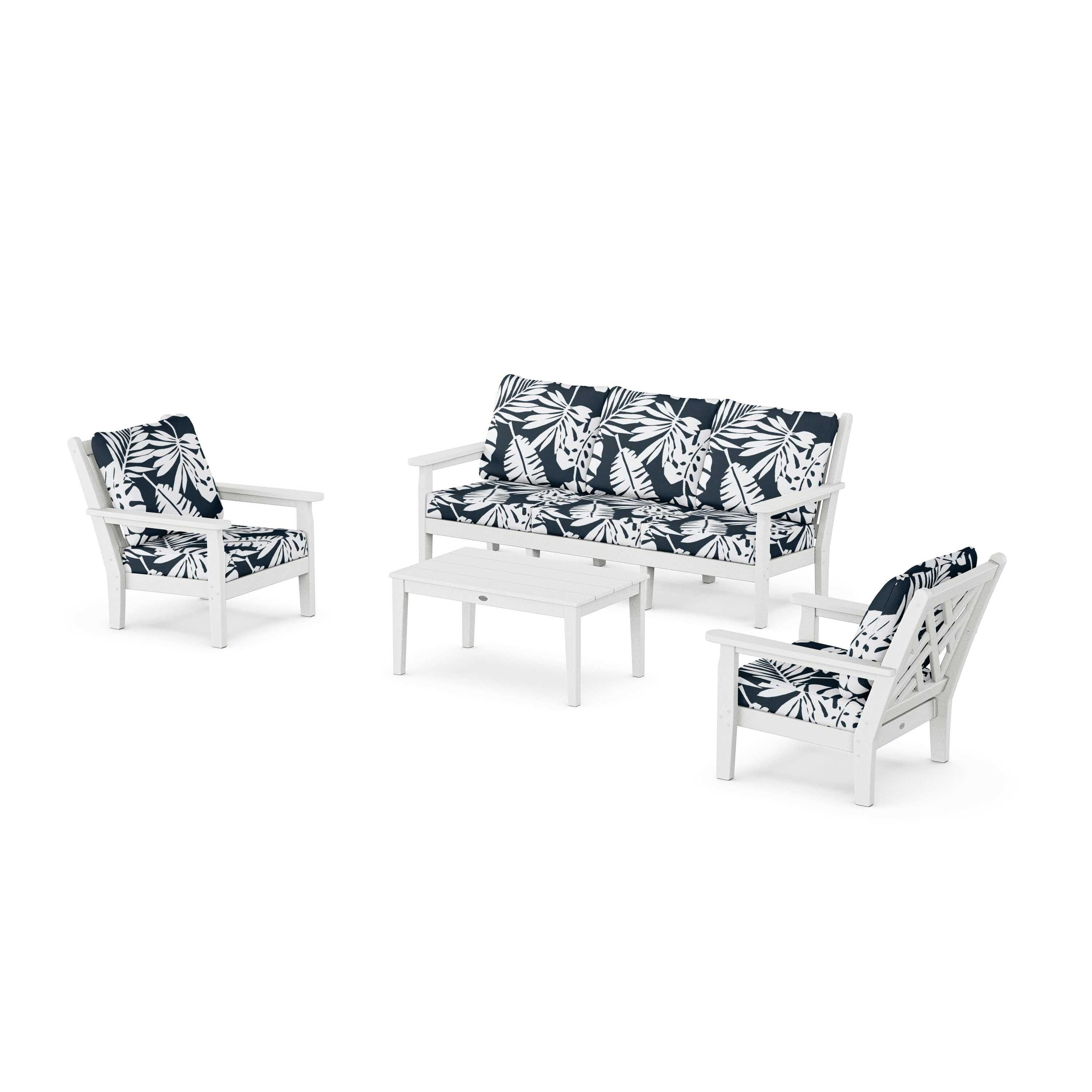 Chippendale 4-Piece Deep Seating Set with Sofa