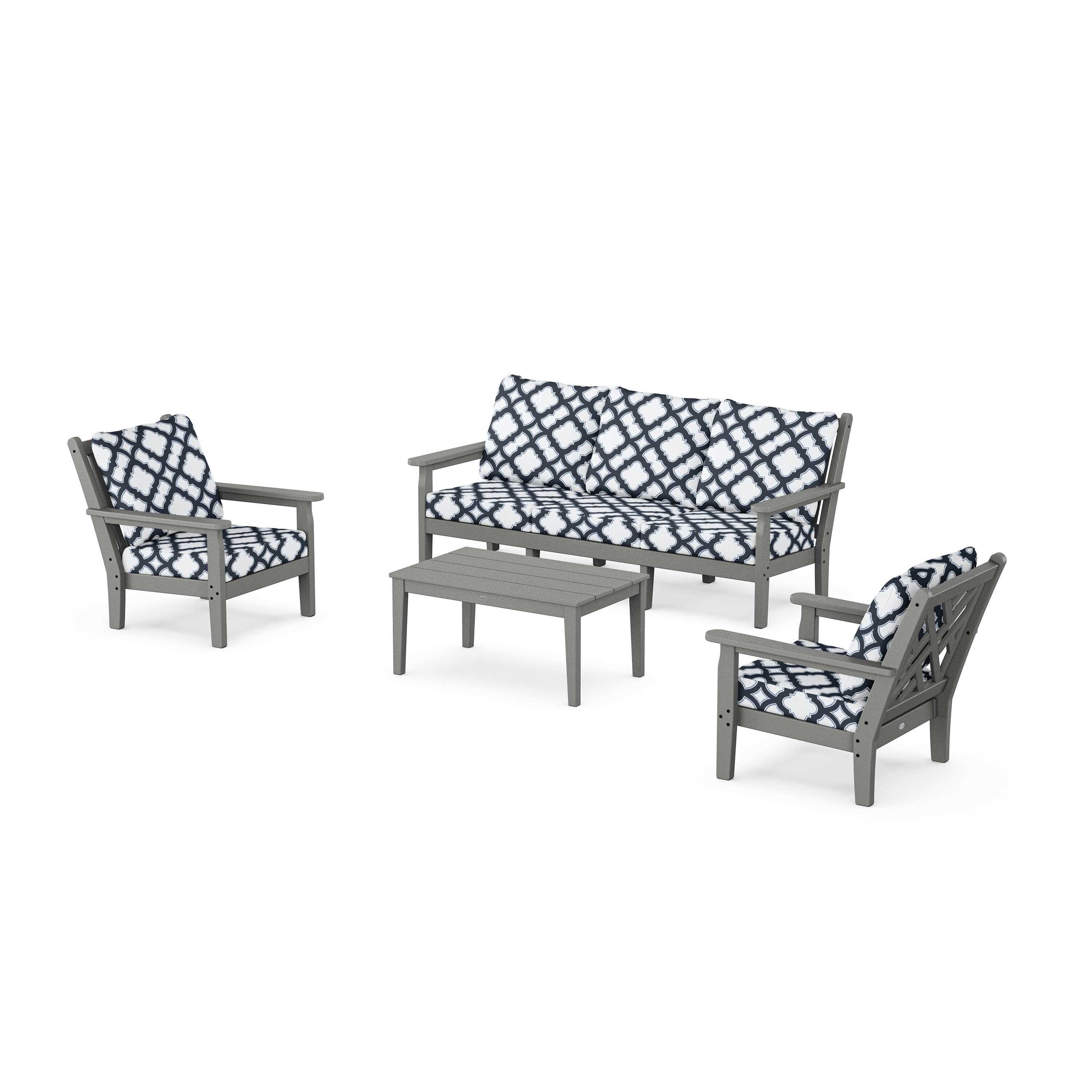 Chippendale 4-Piece Deep Seating Set with Sofa