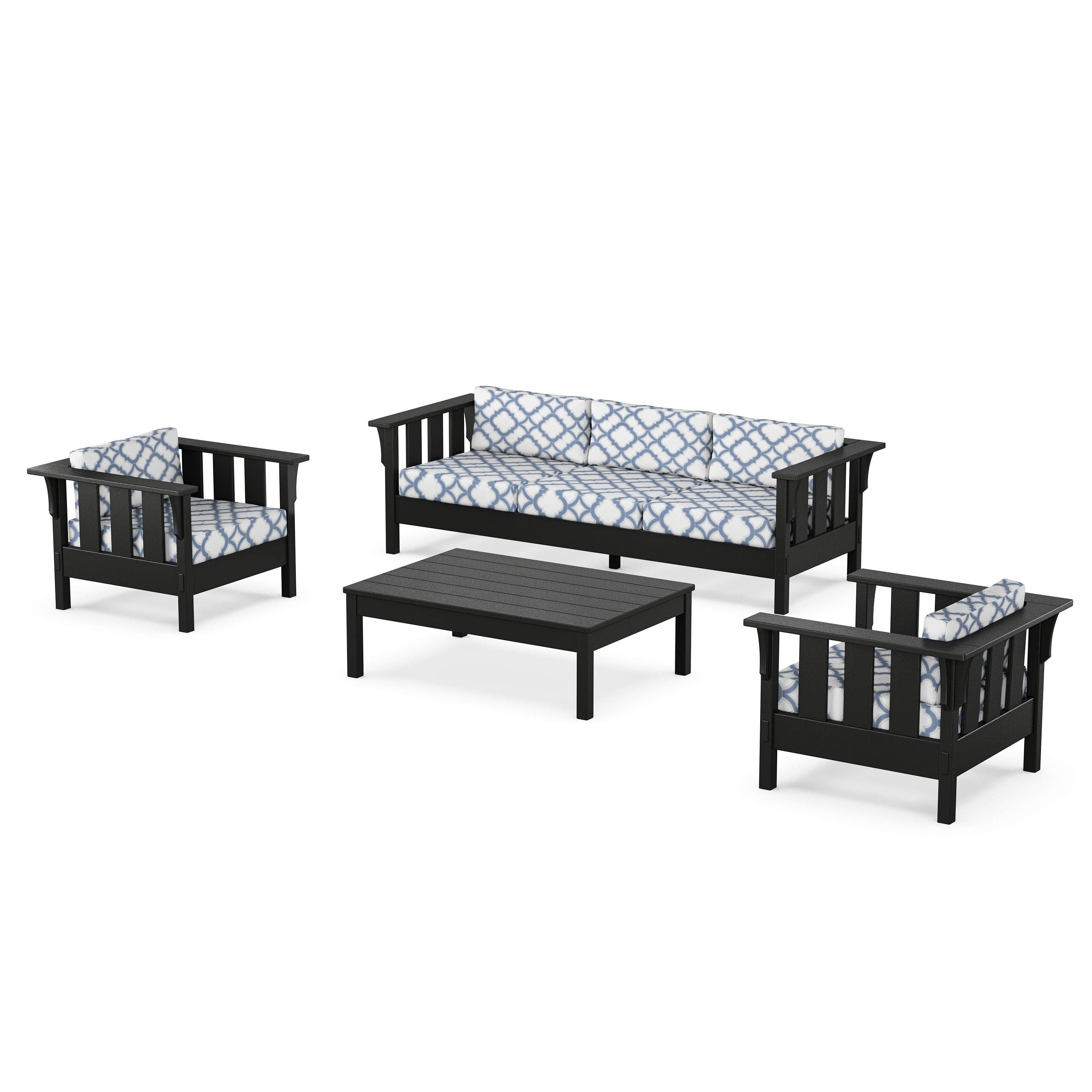Acadia 4-Piece Deep Seating Set with Sofa