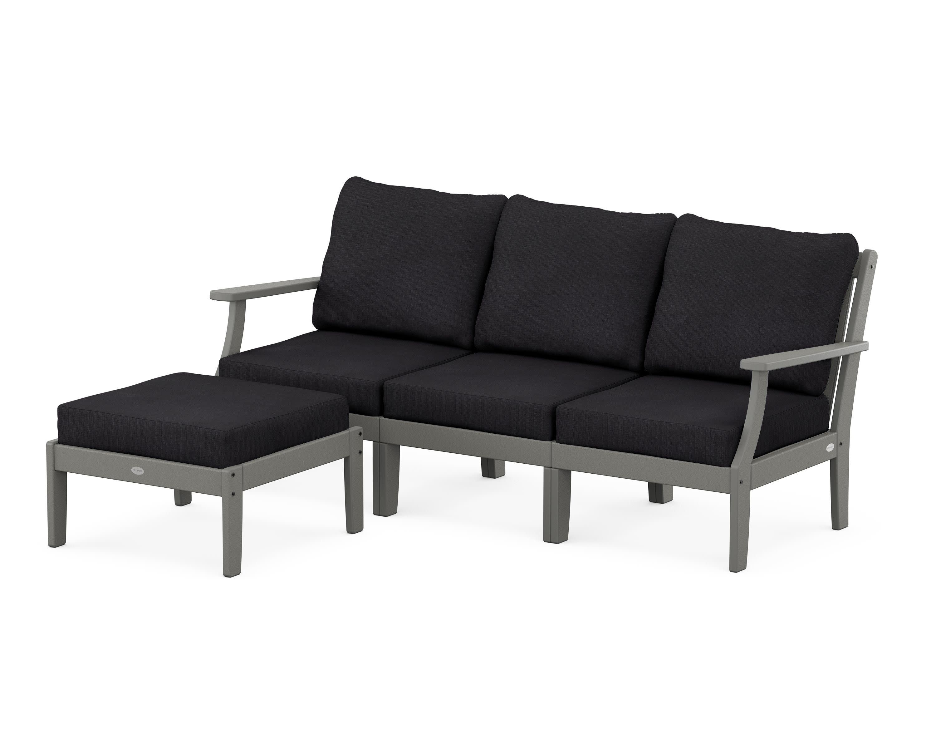 Braxton Modular 4-Piece Deep Seating Set with Ottoman