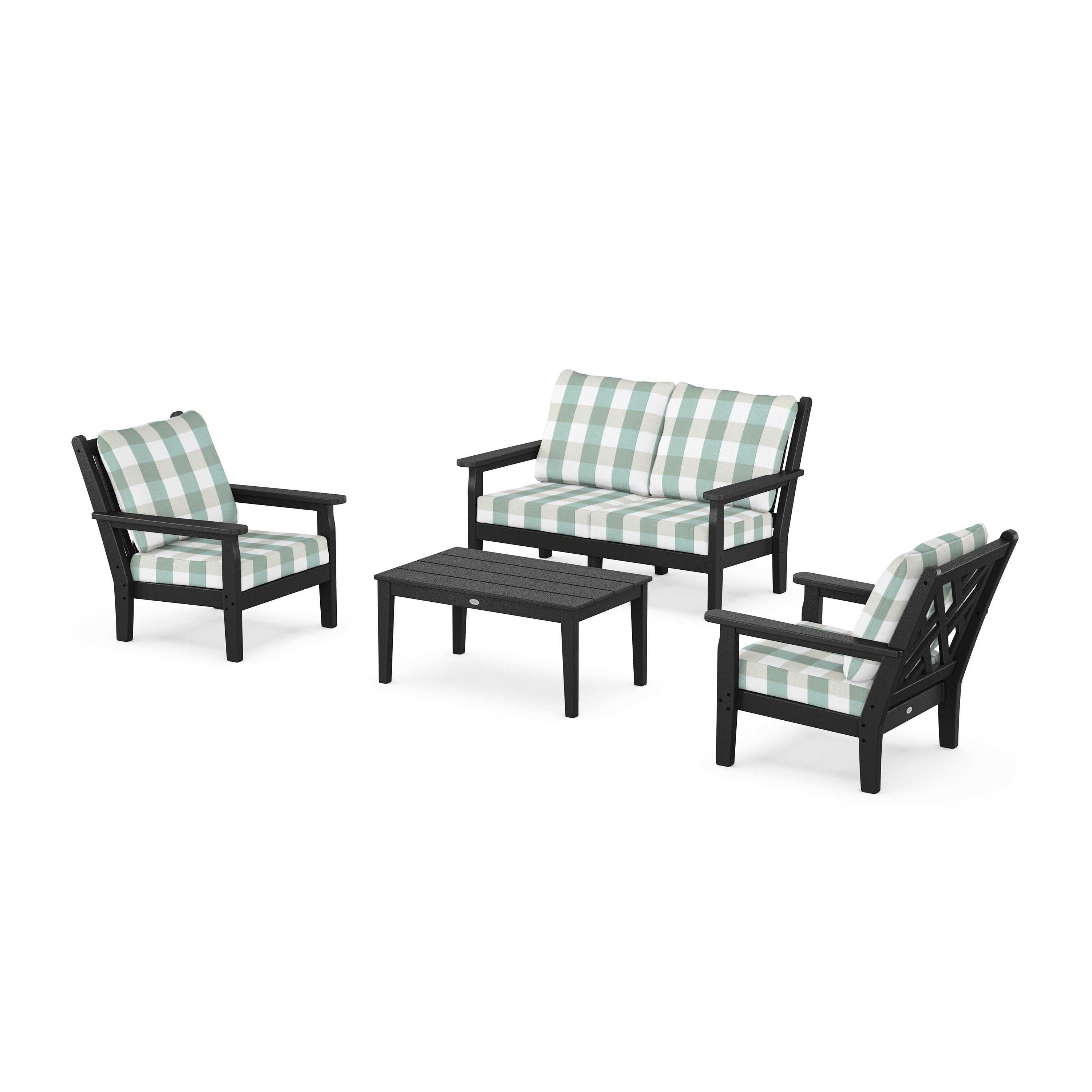 Chippendale 4-Piece Deep Seating Set with Loveseat