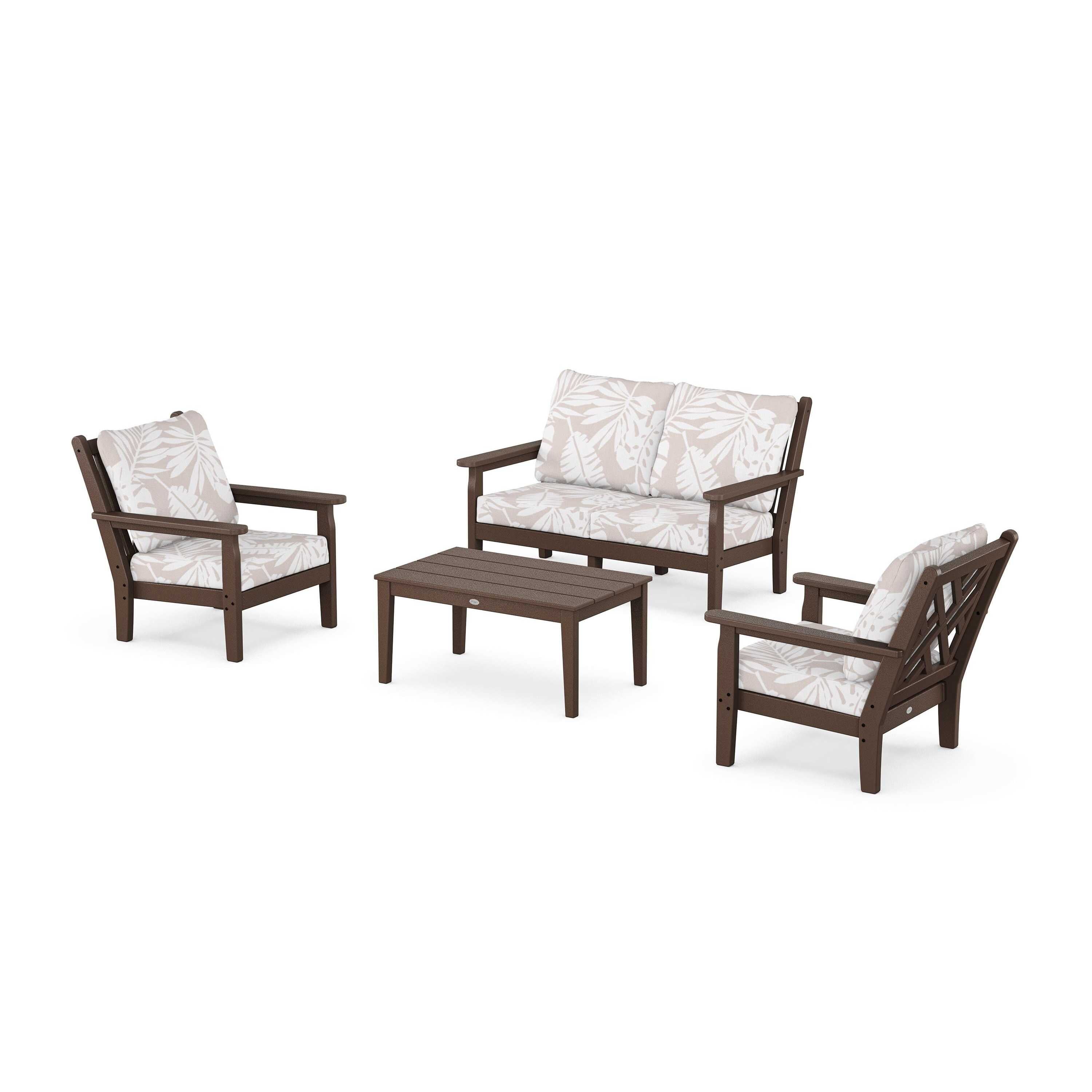 Chippendale 4-Piece Deep Seating Set with Loveseat