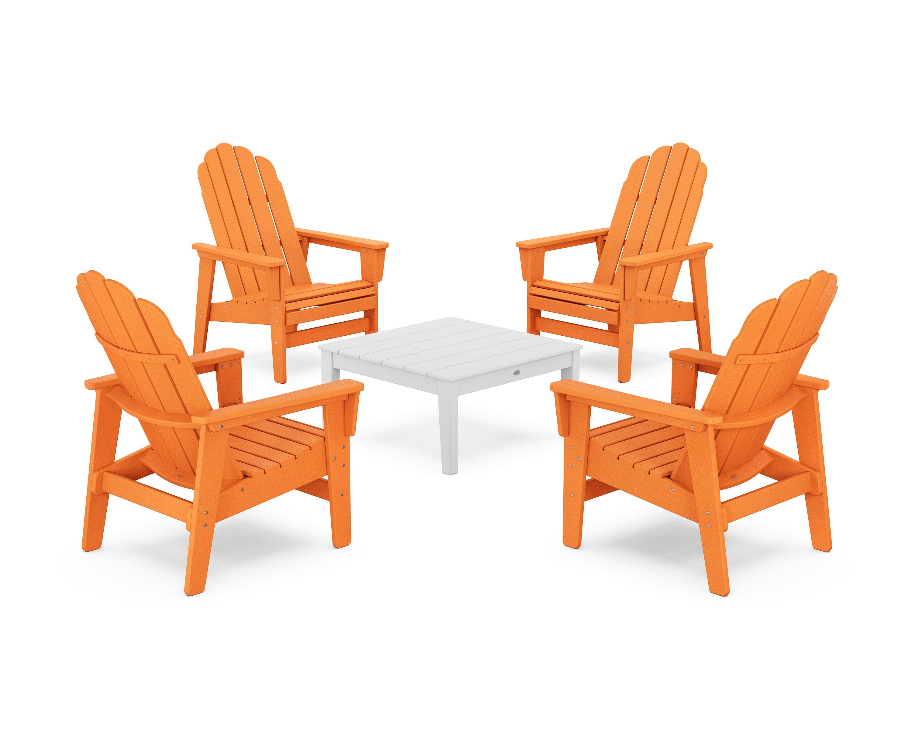 5-Piece Vineyard Grand Upright Adirondack Chair Conversation Group