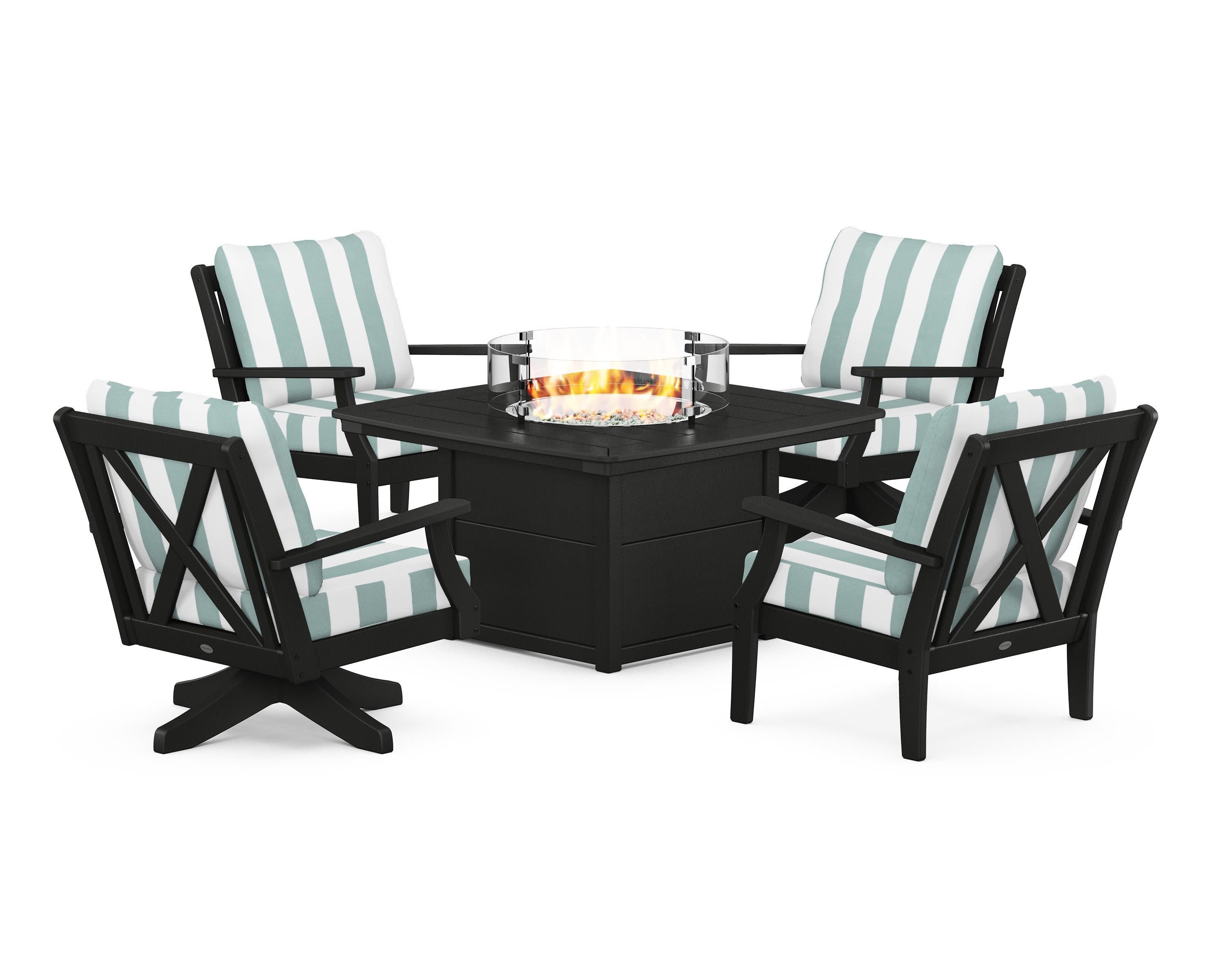 Braxton 5-Piece Deep Seating Set with Fire Table