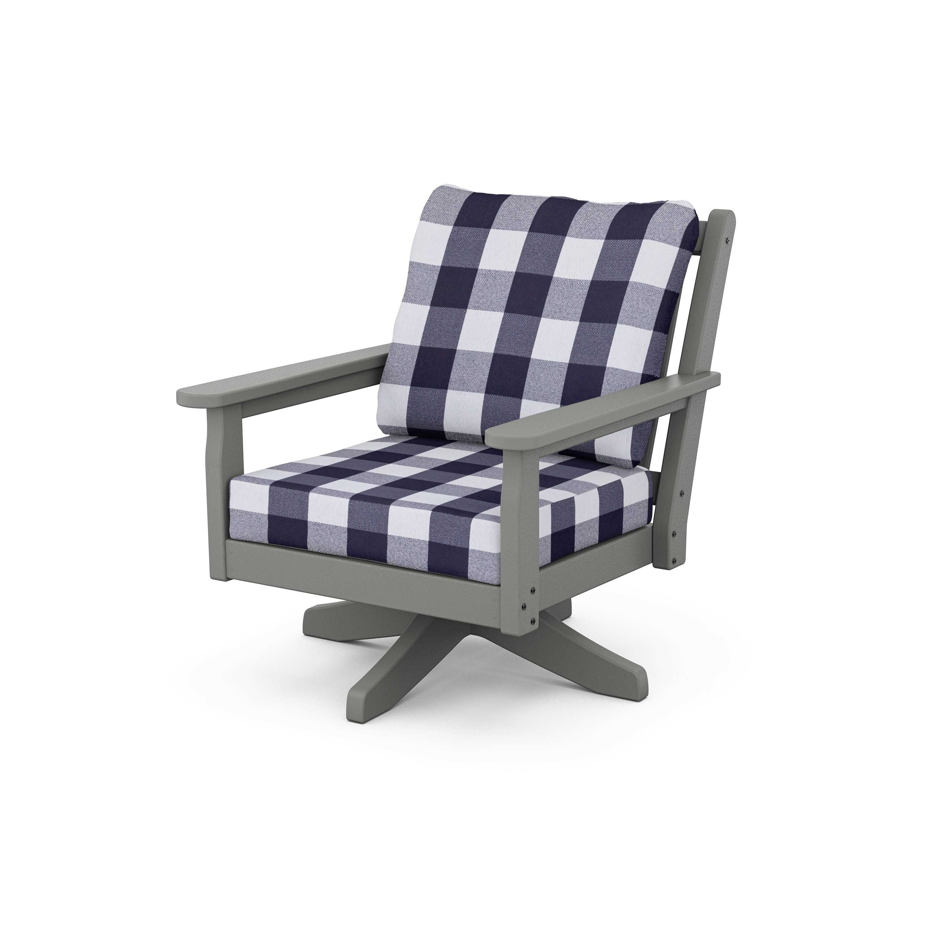 Chippendale Deep Seating Swivel Chair