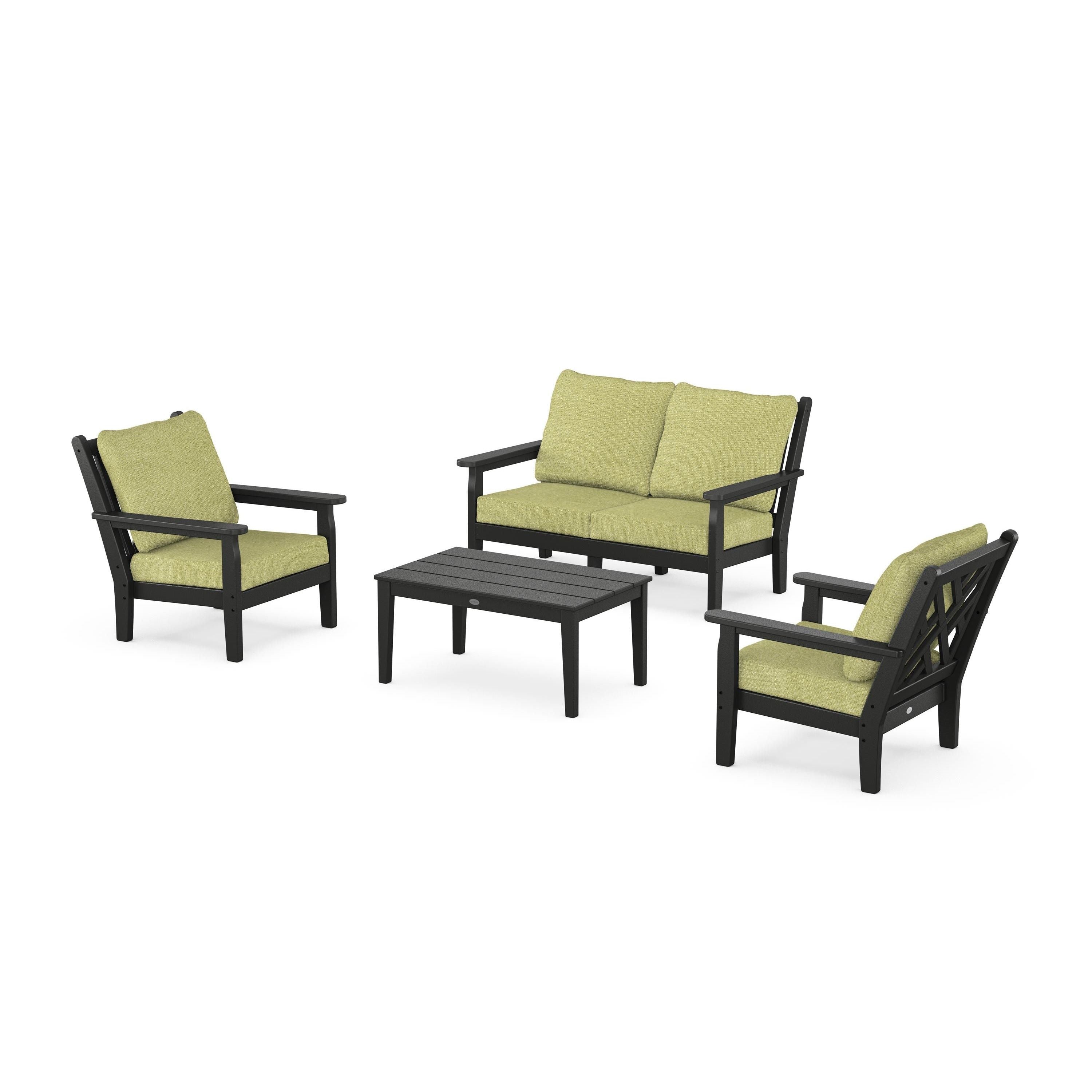 Chippendale 4-Piece Deep Seating Set with Loveseat