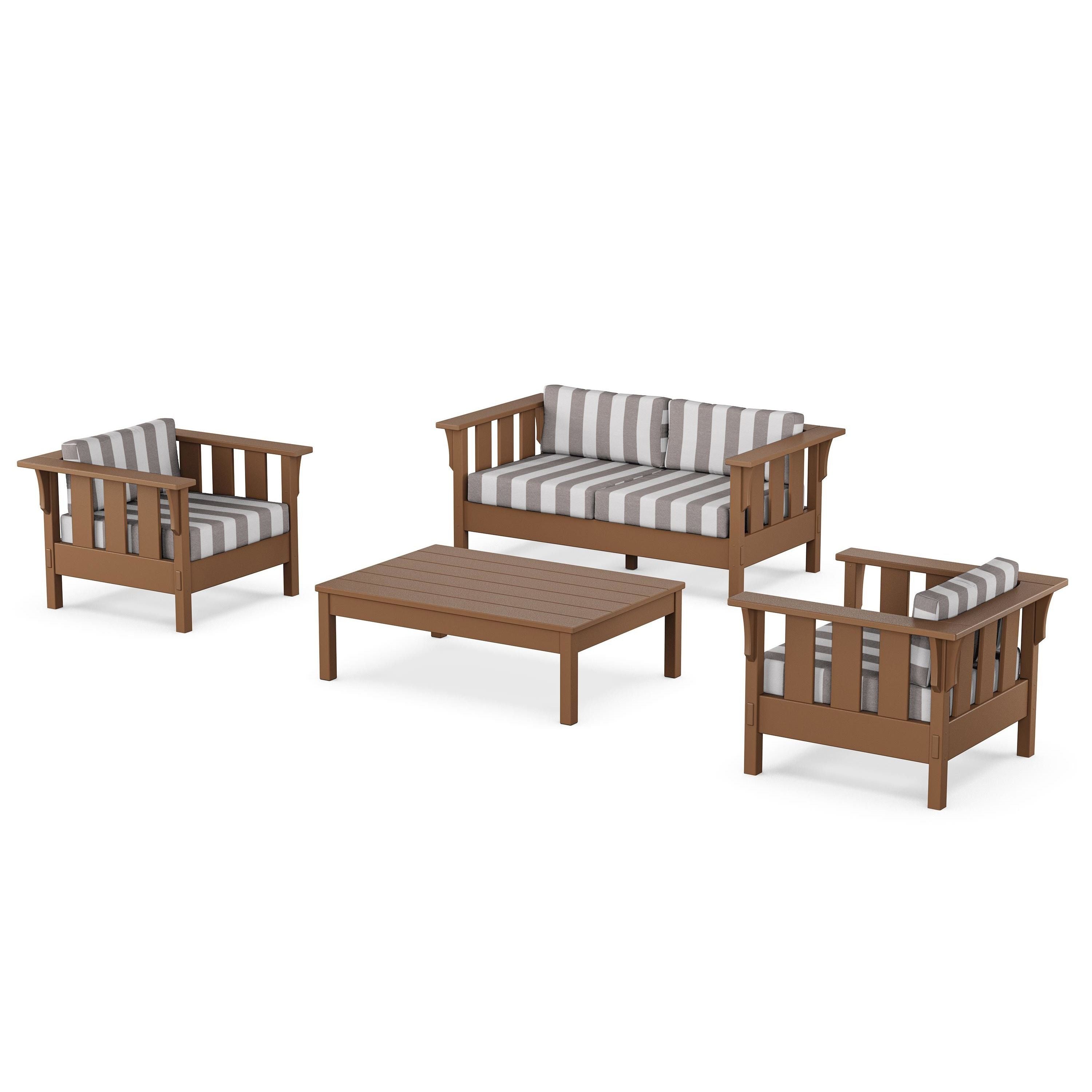 Acadia 4-Piece Deep Seating Set with Loveseat