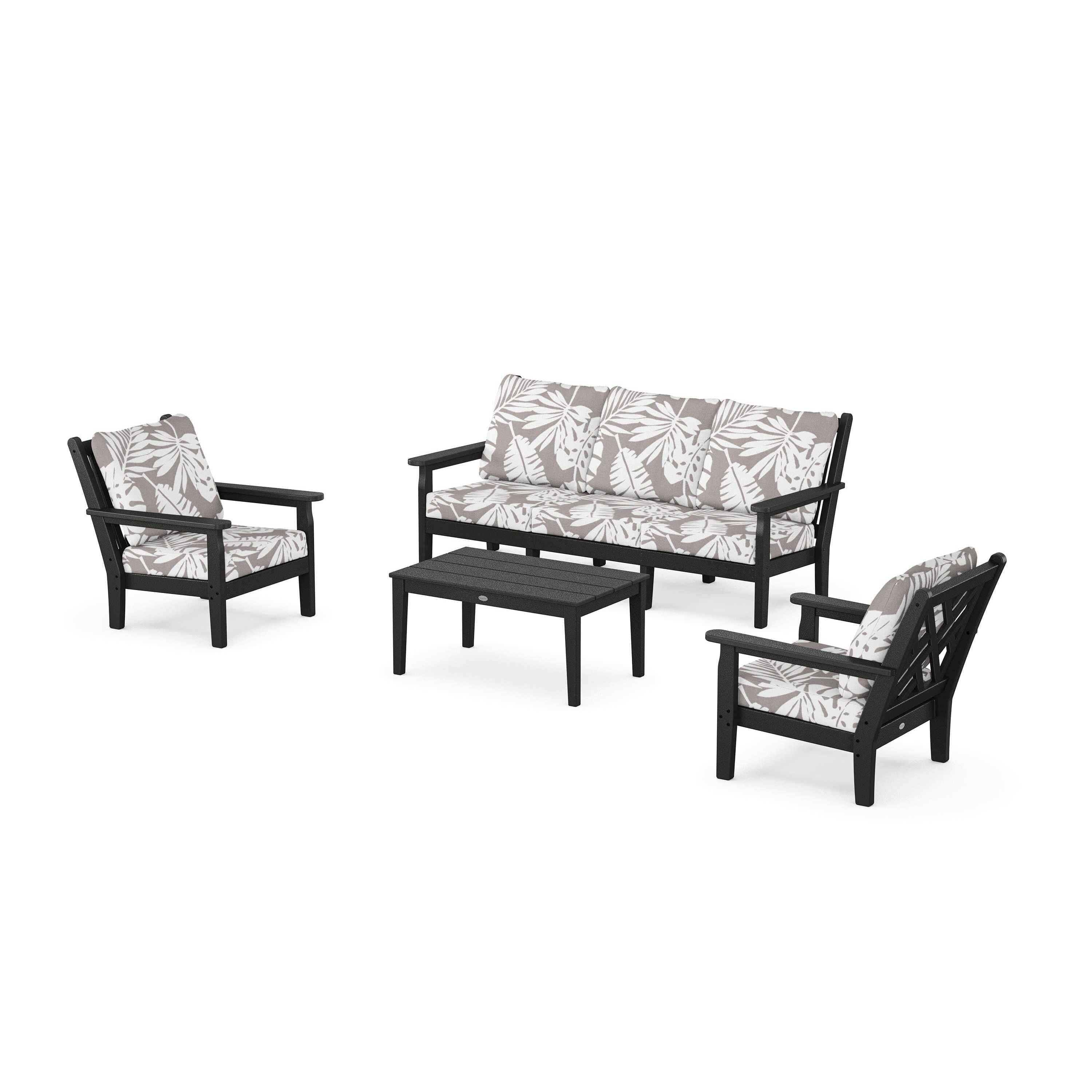 Chippendale 4-Piece Deep Seating Set with Sofa