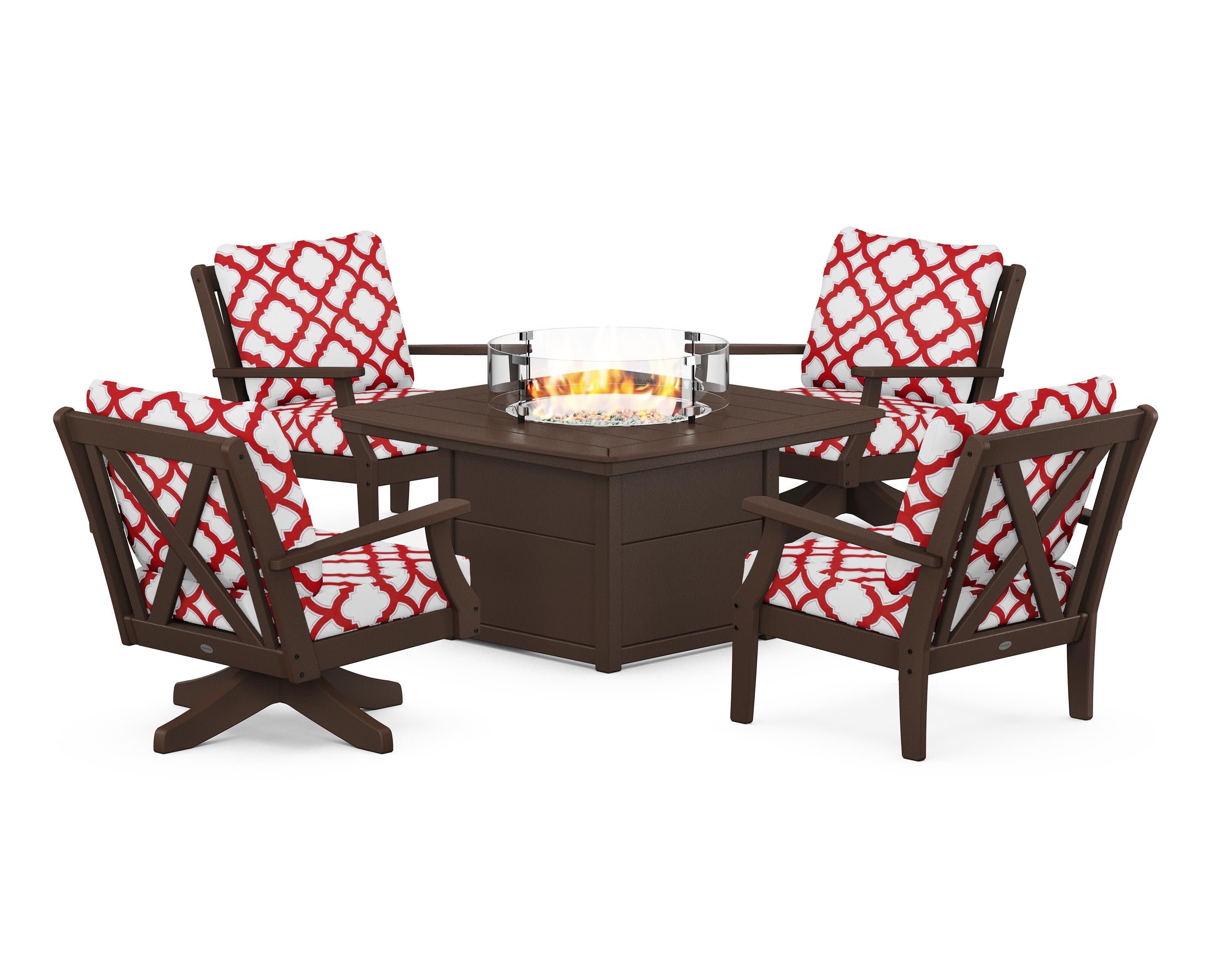 Braxton 5-Piece Deep Seating Set with Fire Table