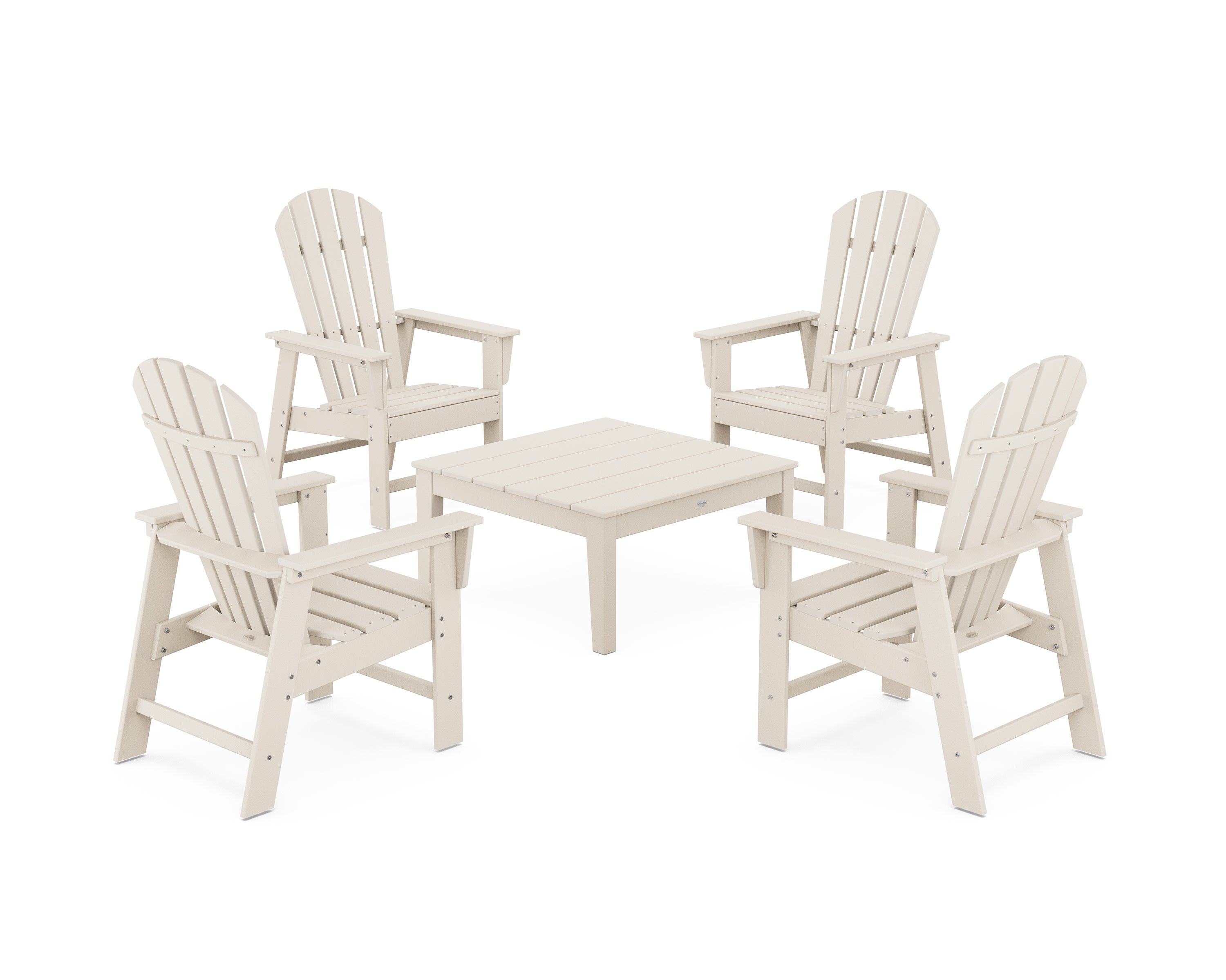 5-Piece South Beach Casual Chair Conversation Set with 36" Conversation Table