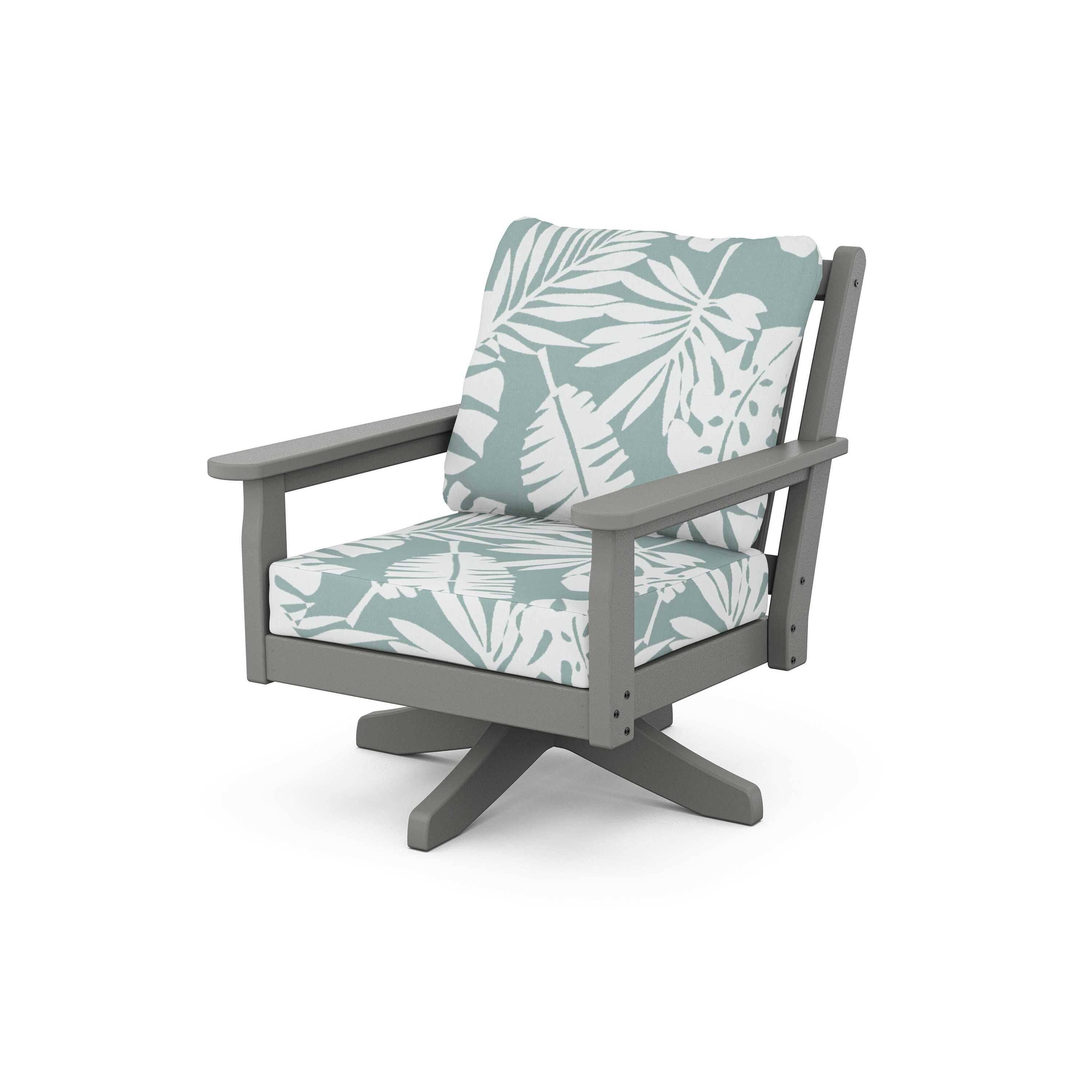 Chippendale Deep Seating Swivel Chair