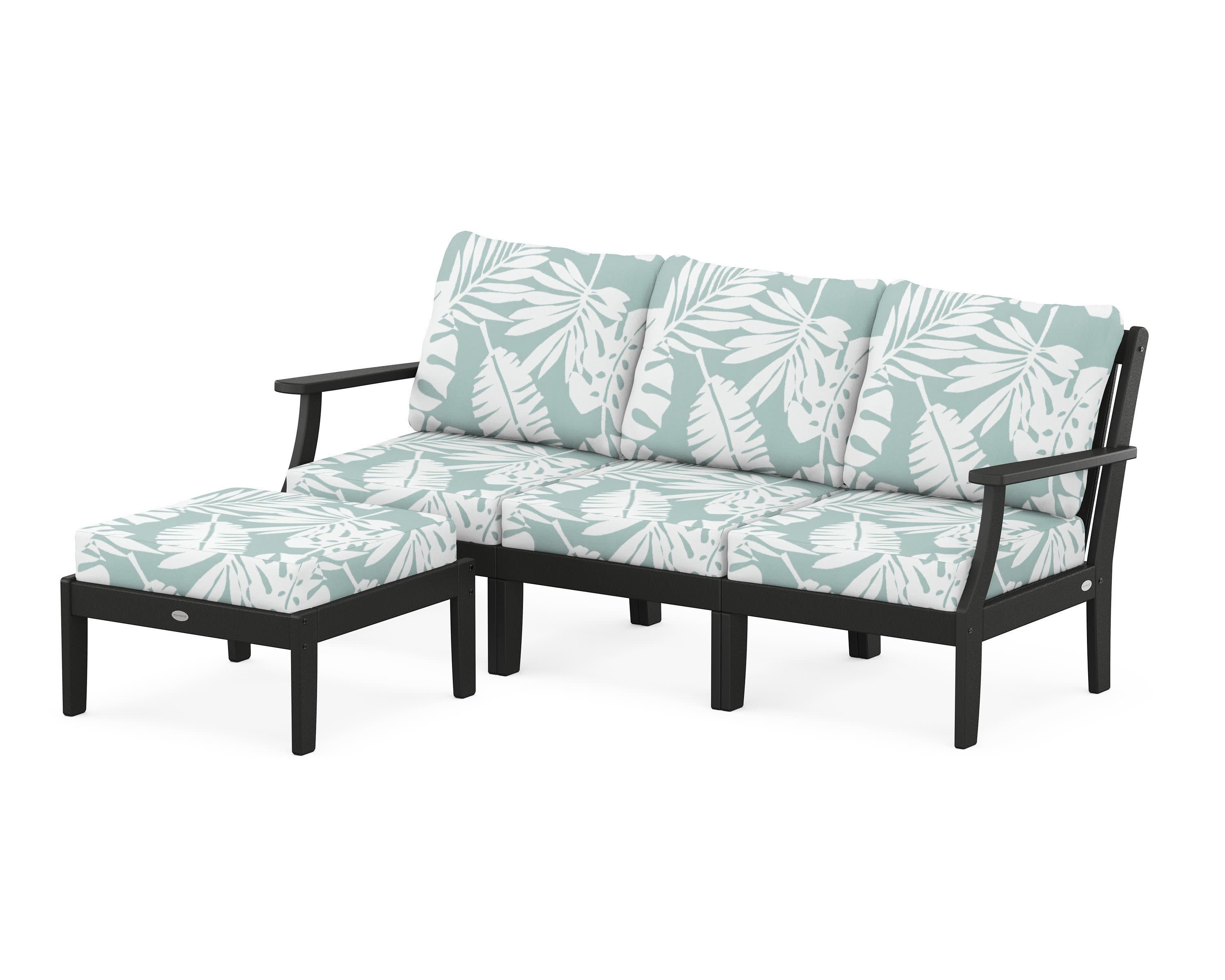 Braxton Modular 4-Piece Deep Seating Set with Ottoman