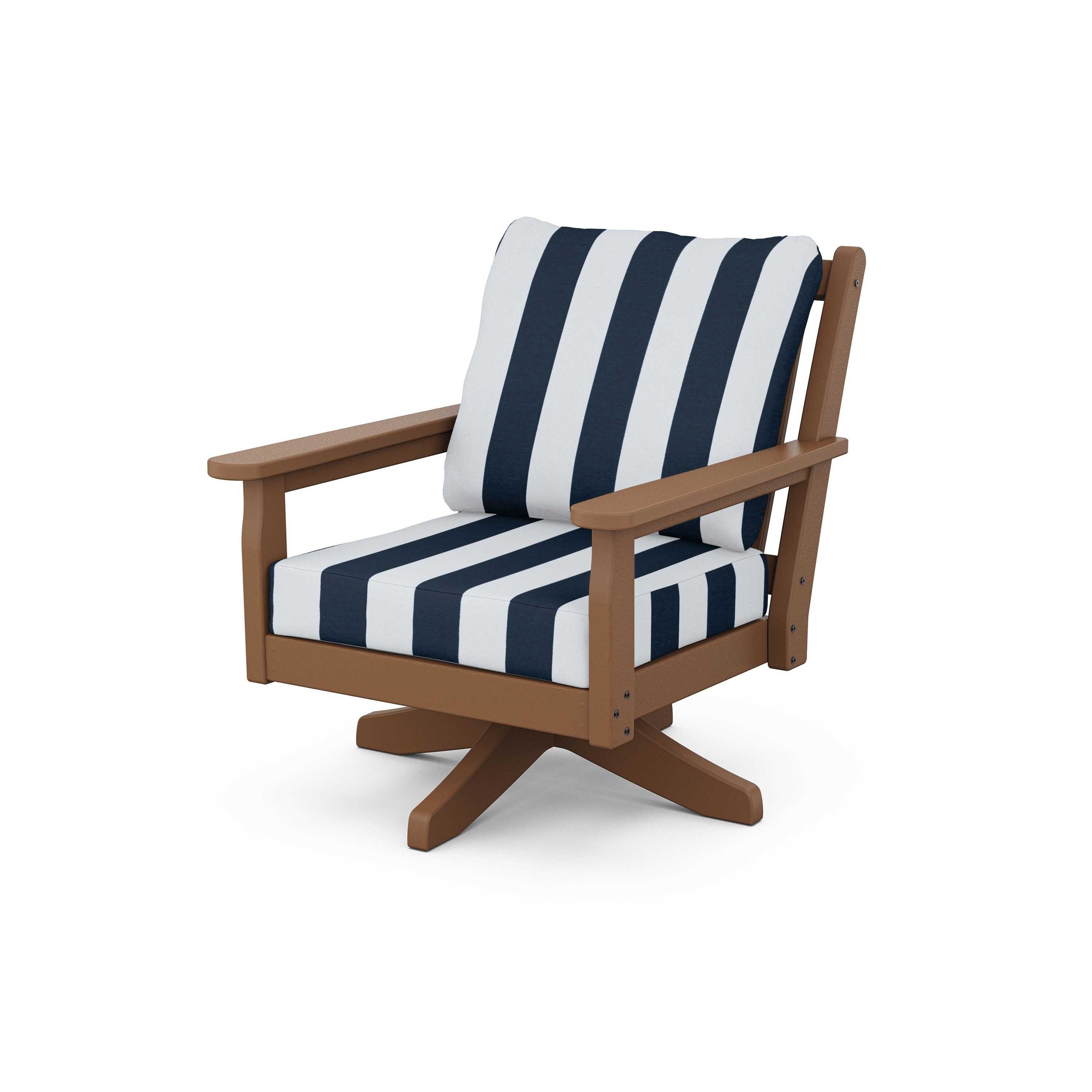 Chippendale Deep Seating Swivel Chair