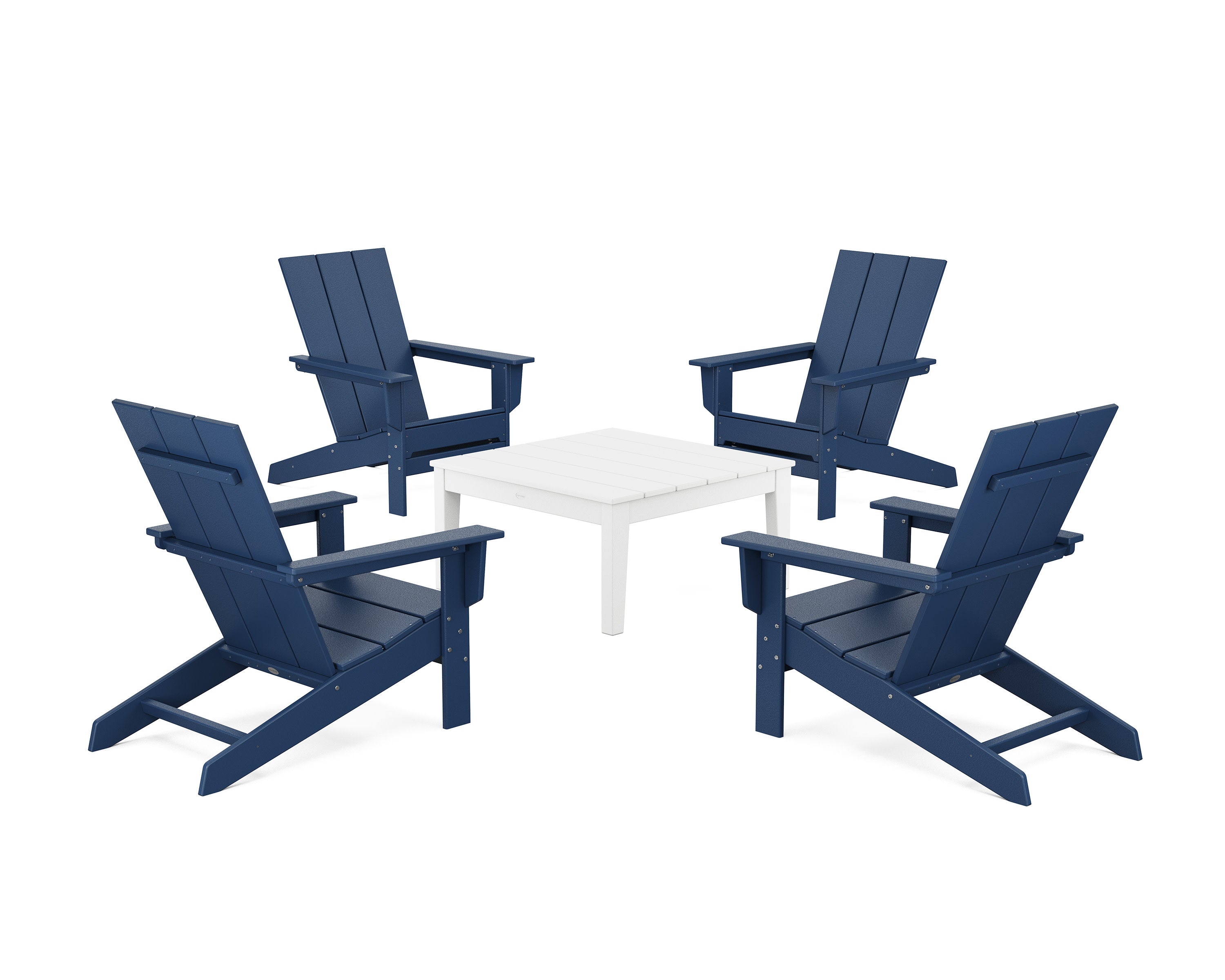 5-Piece Modern Studio Adirondack Chair Conversation Group
