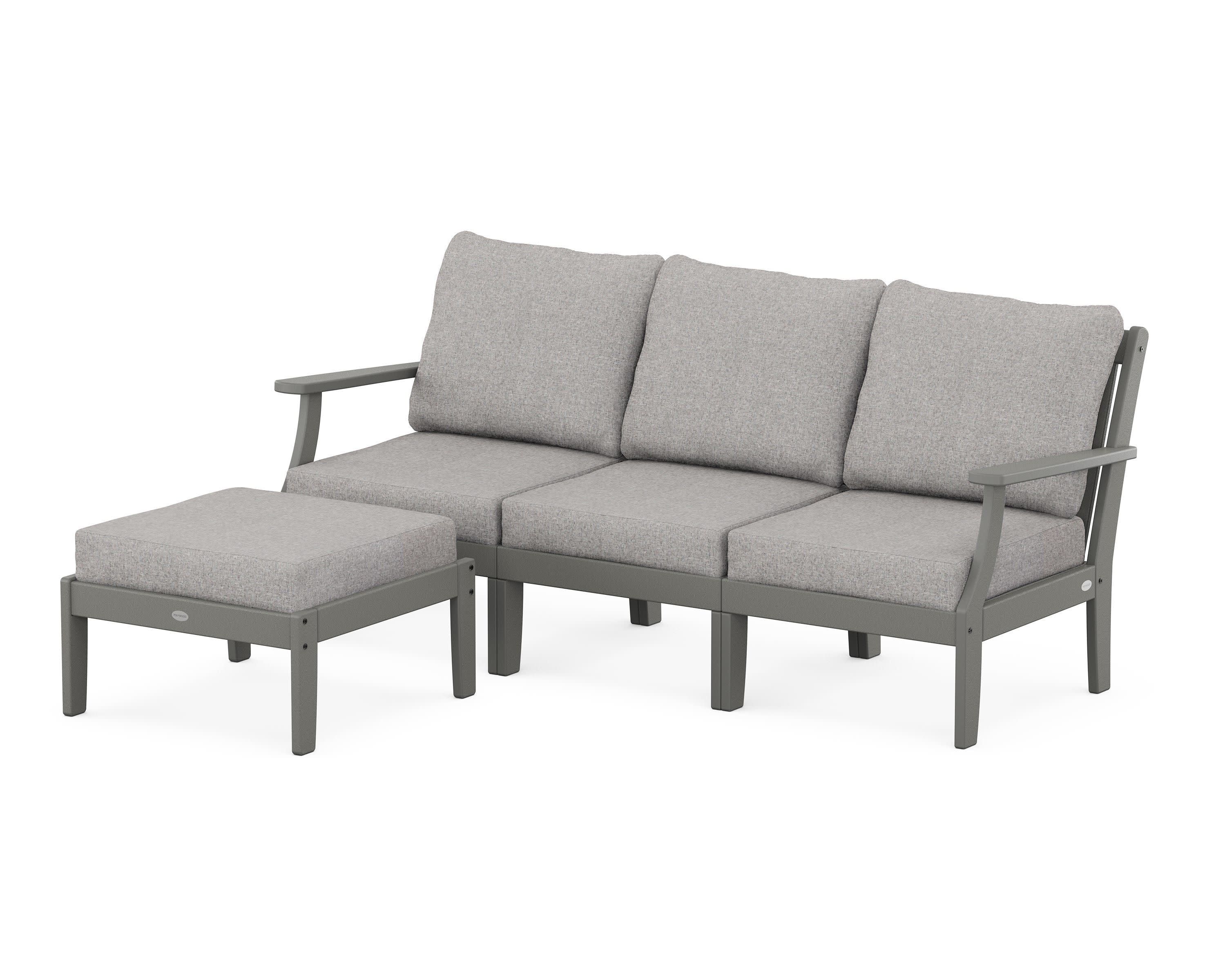 Braxton Modular 4-Piece Deep Seating Set with Ottoman
