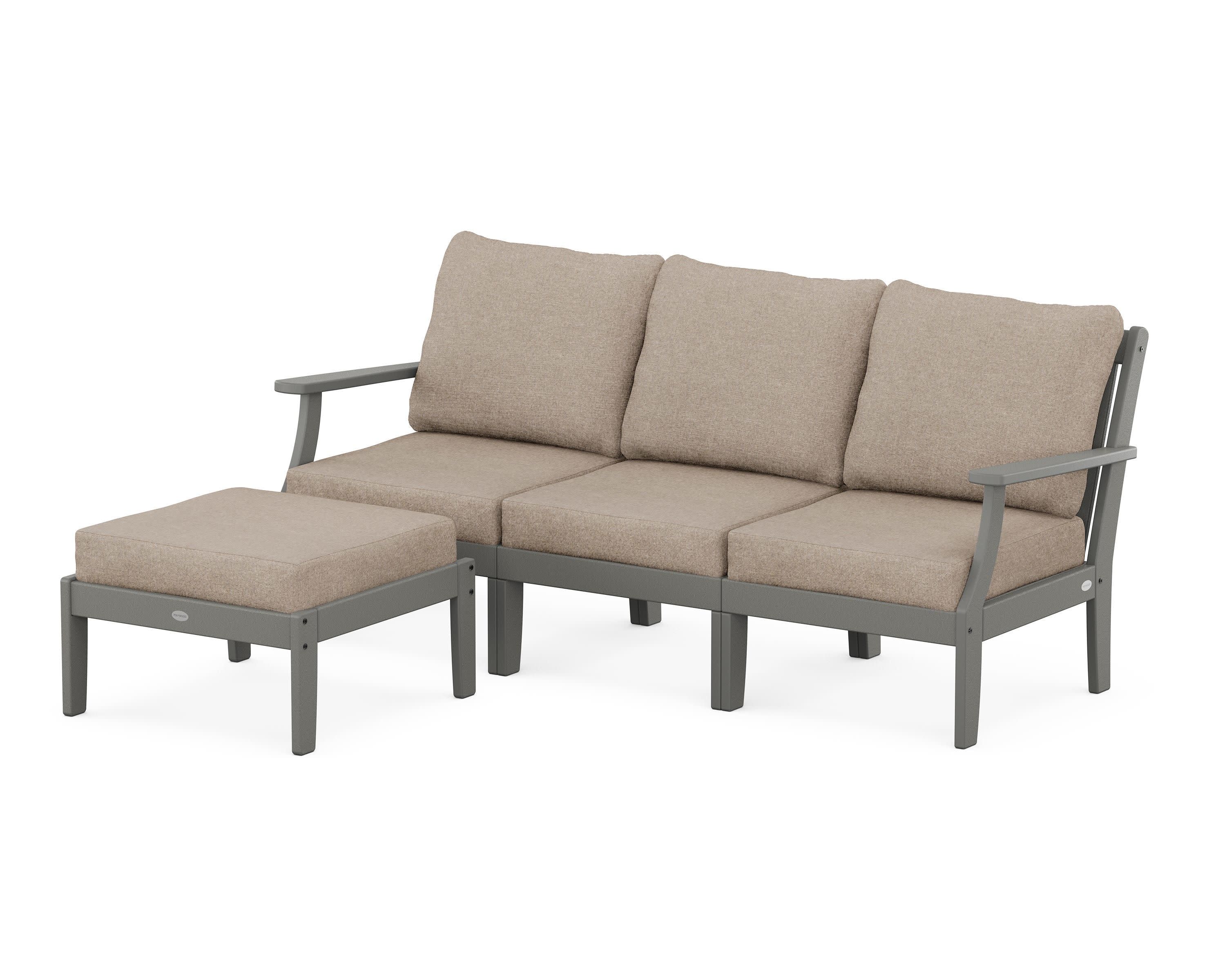 Braxton Modular 4-Piece Deep Seating Set with Ottoman