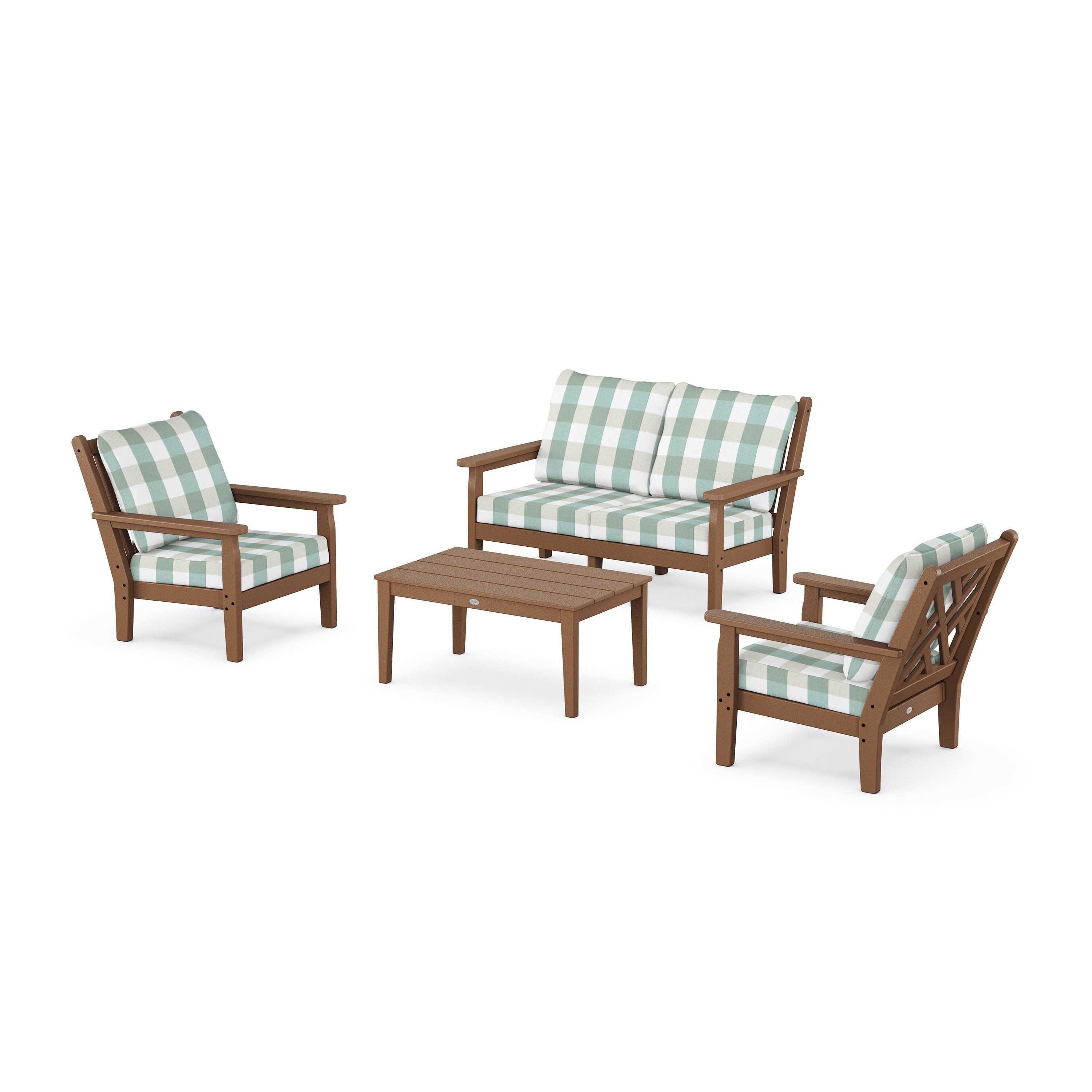 Chippendale 4-Piece Deep Seating Set with Loveseat