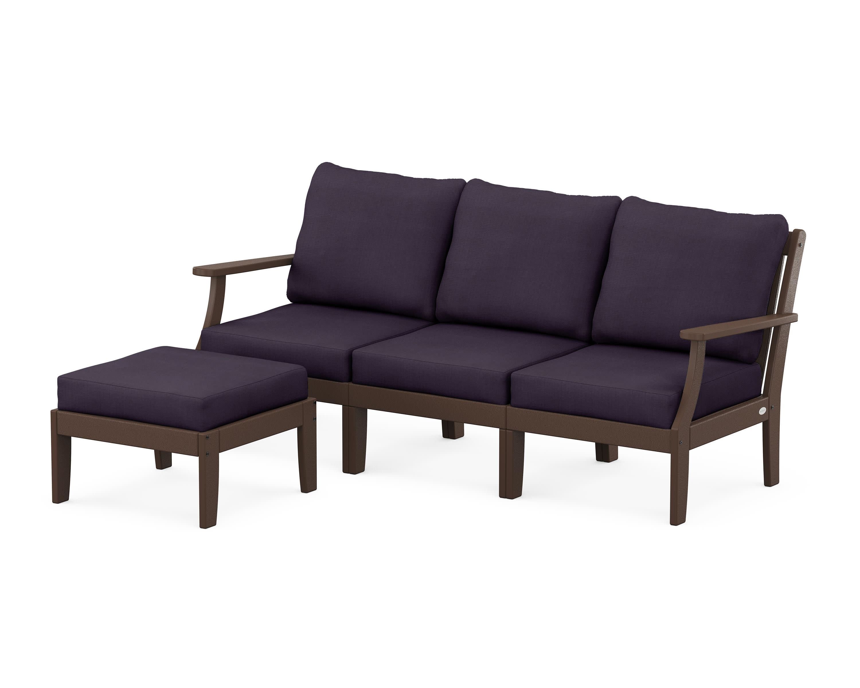 Braxton Modular 4-Piece Deep Seating Set with Ottoman