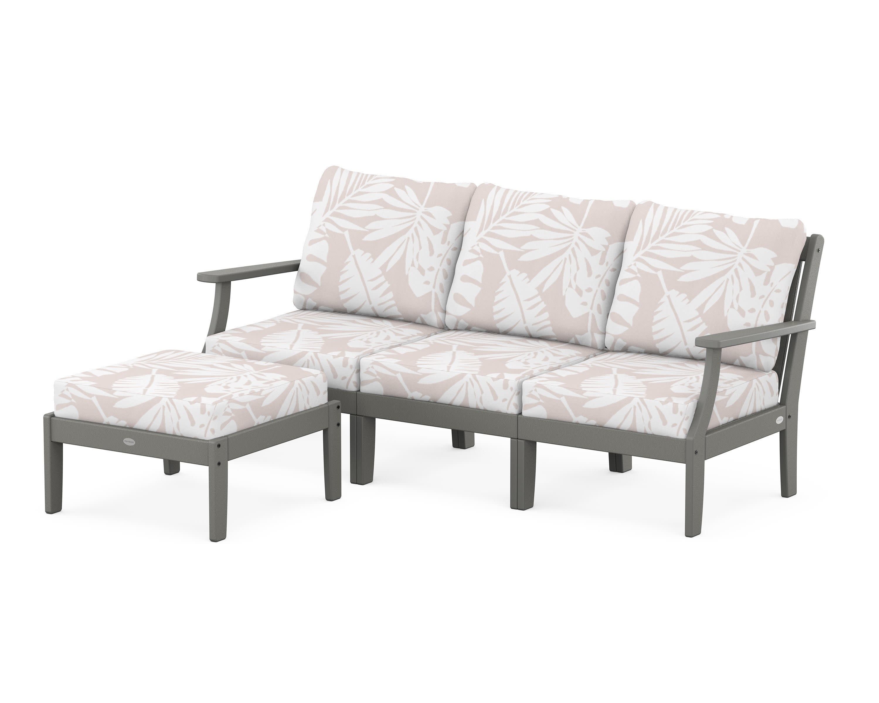 Braxton Modular 4-Piece Deep Seating Set with Ottoman