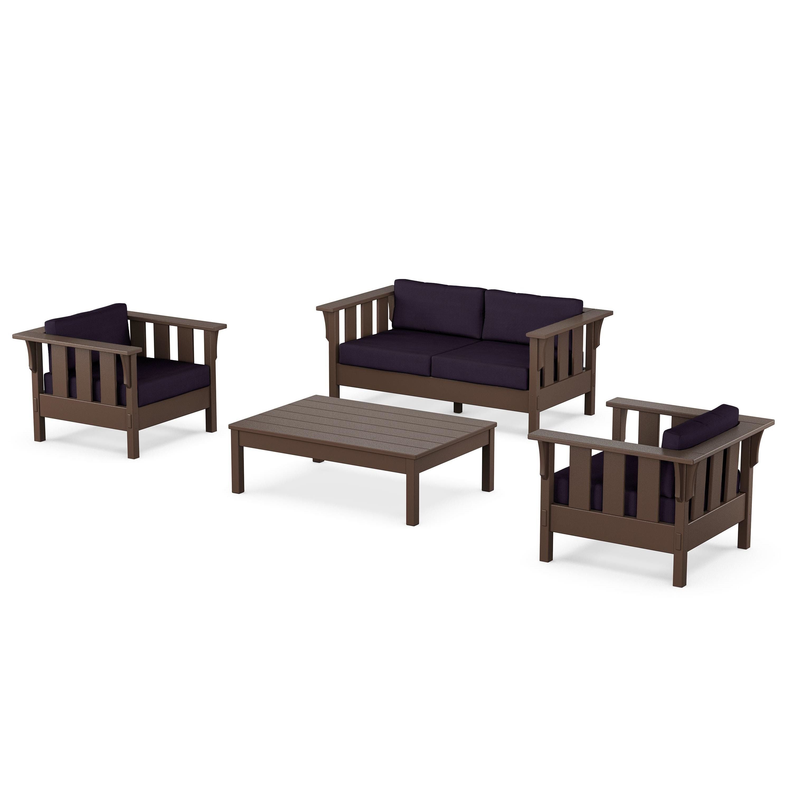 Acadia 4-Piece Deep Seating Set with Loveseat