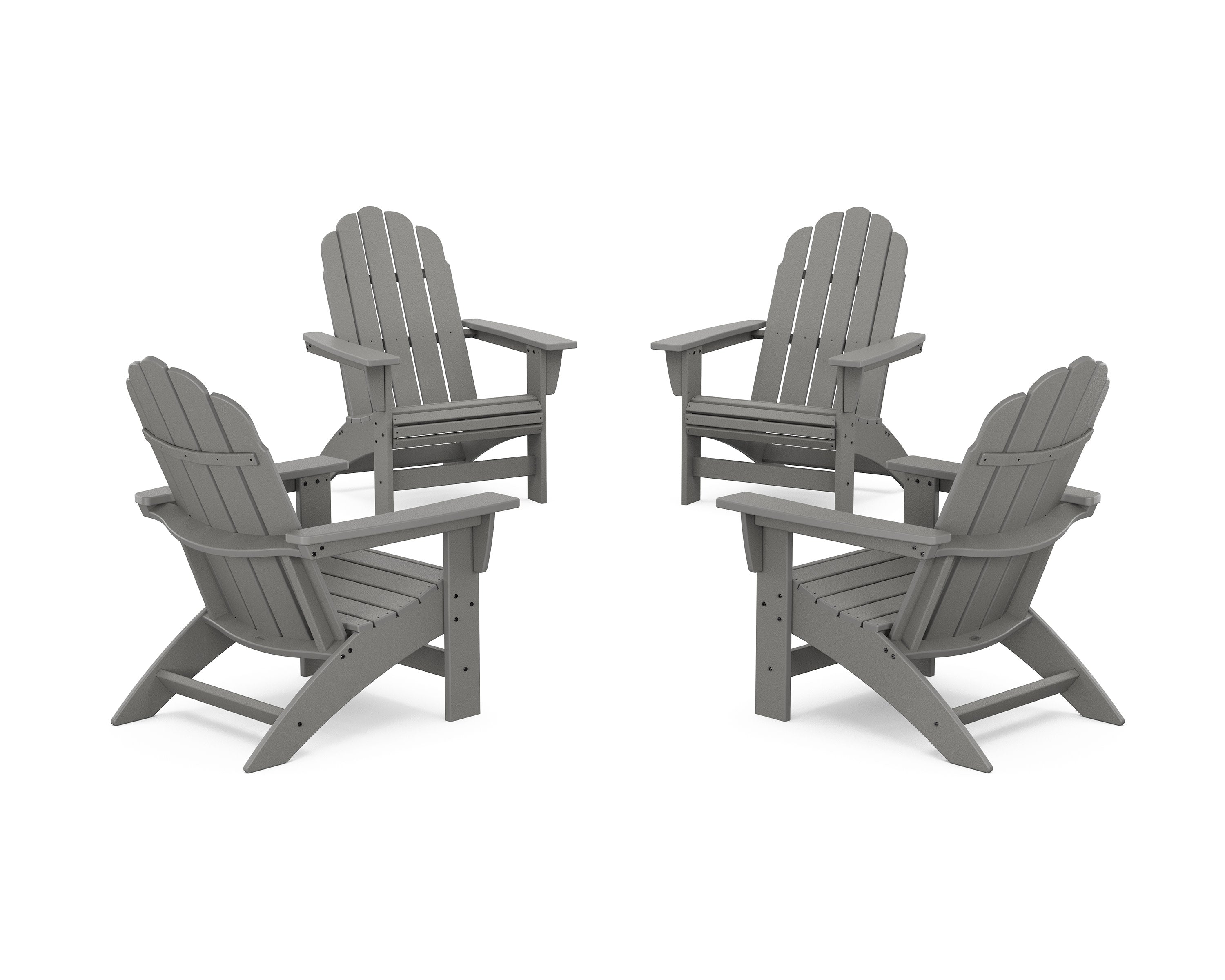 4-Piece Vineyard Grand Adirondack Chair Conversation Set
