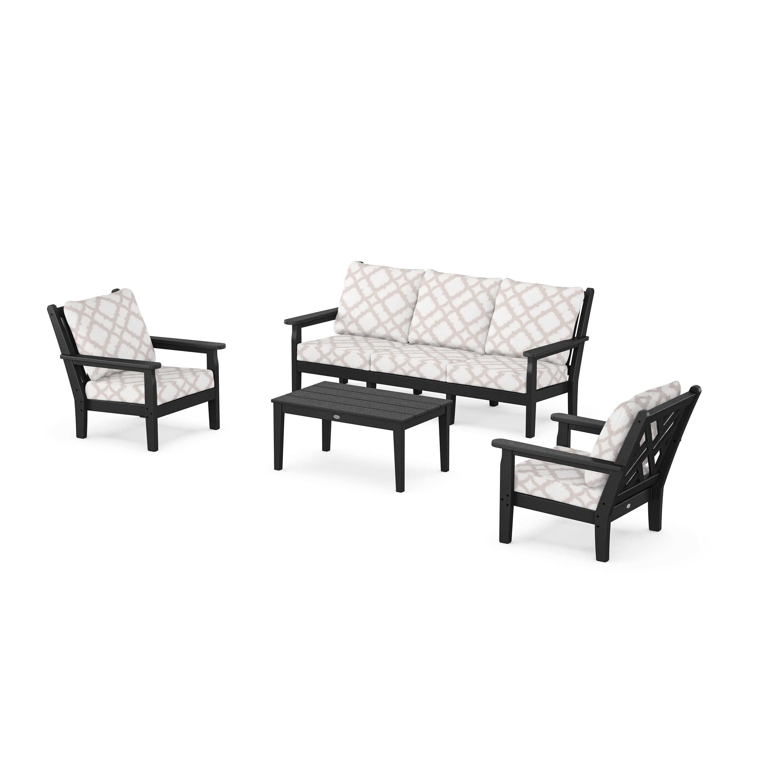 Chippendale 4-Piece Deep Seating Set with Sofa