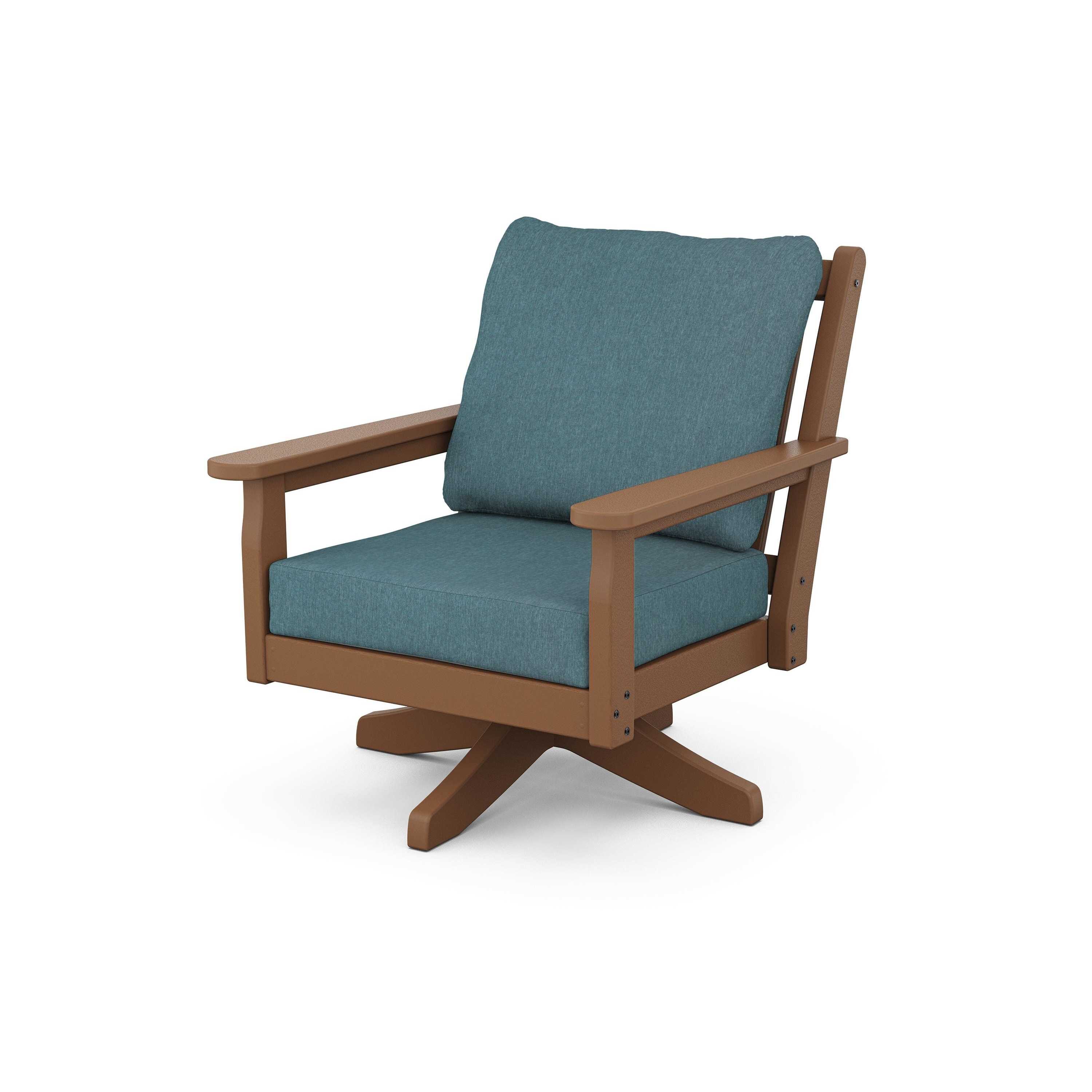 Chippendale Deep Seating Swivel Chair