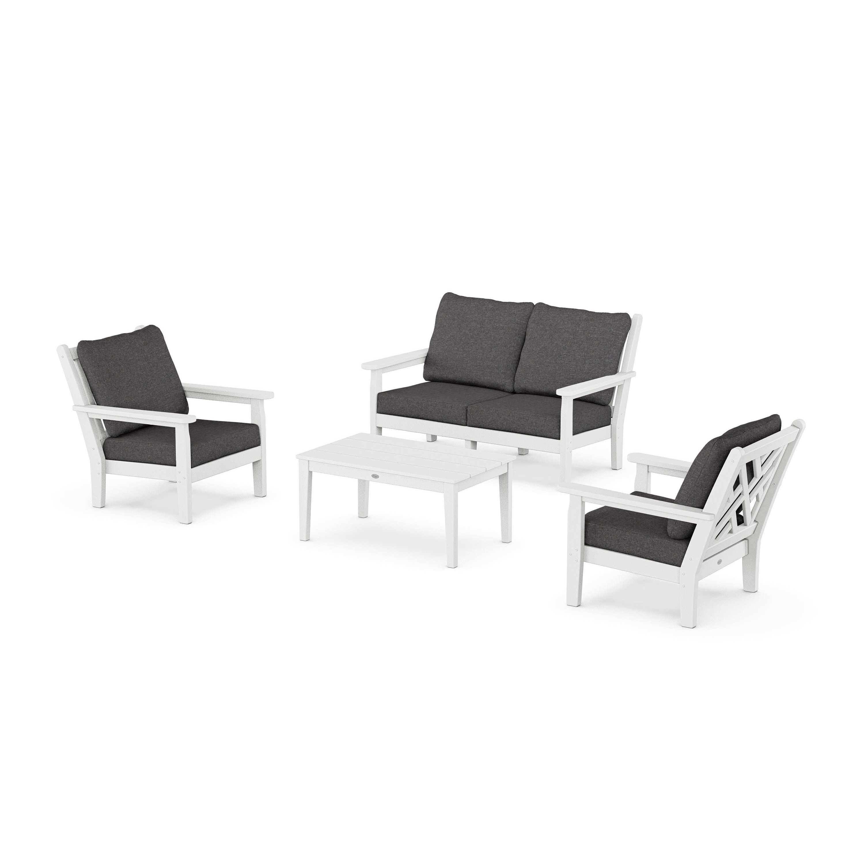 Chippendale 4-Piece Deep Seating Set with Loveseat