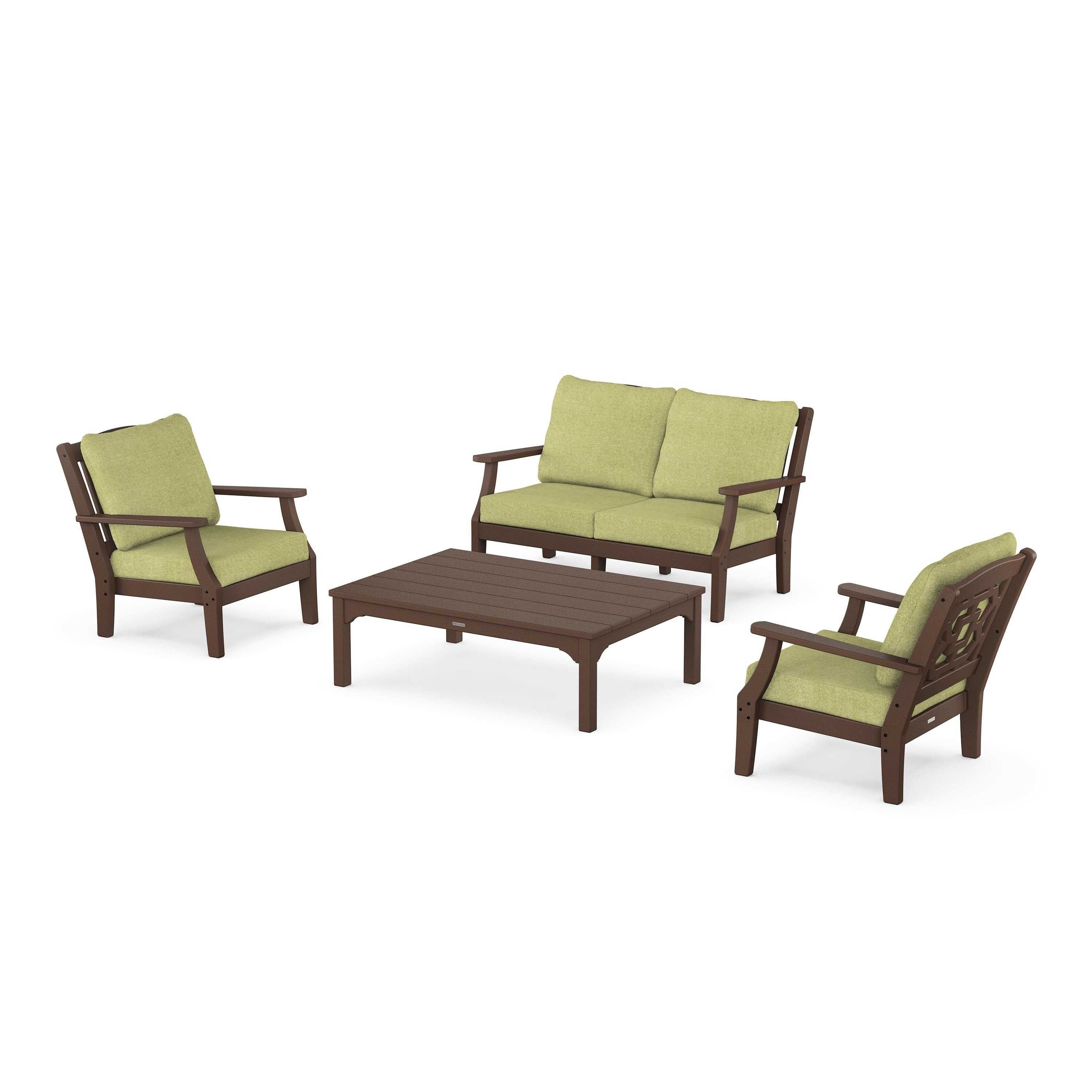 Chinoiserie 4-Piece Deep Seating Set with Loveseat