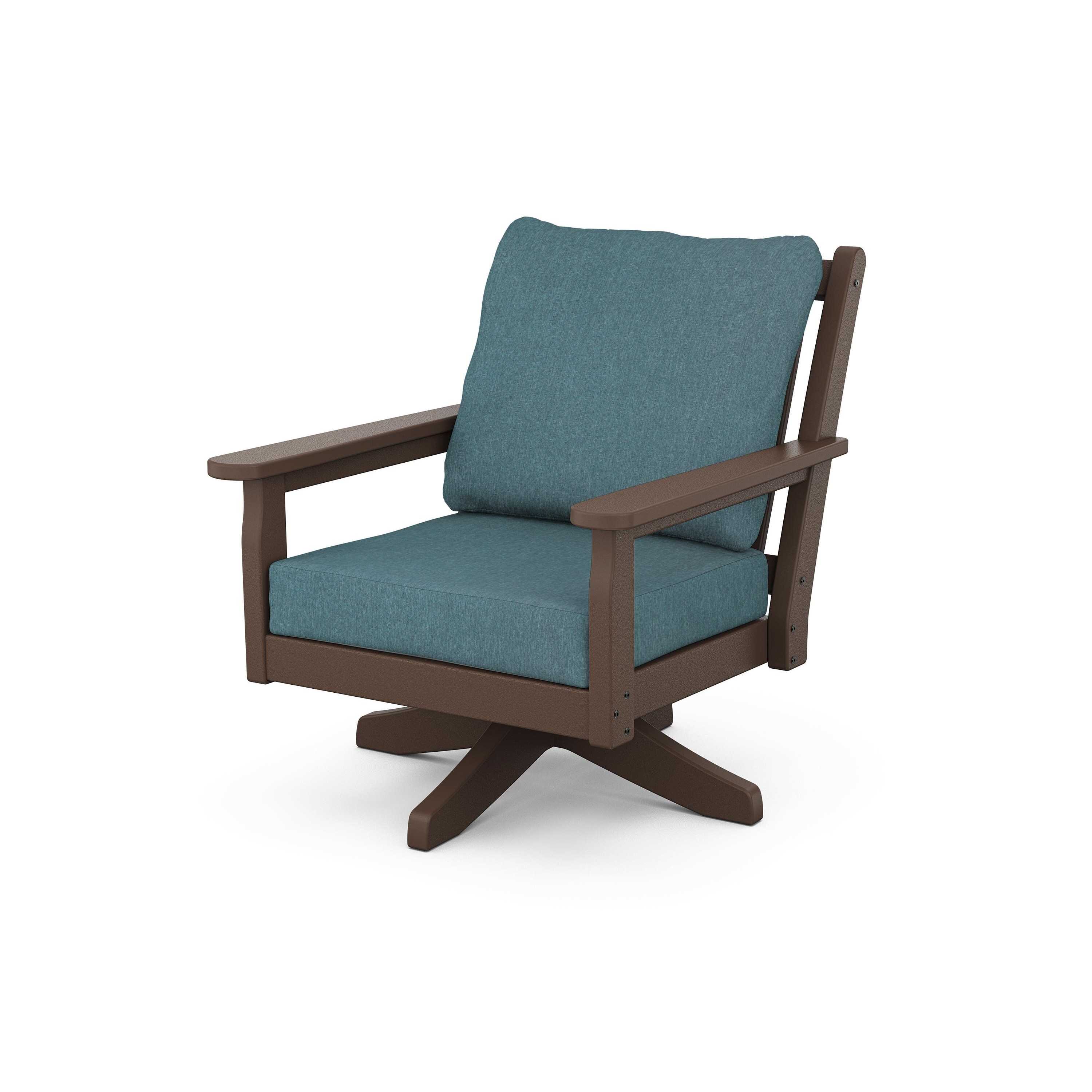 Chippendale Deep Seating Swivel Chair