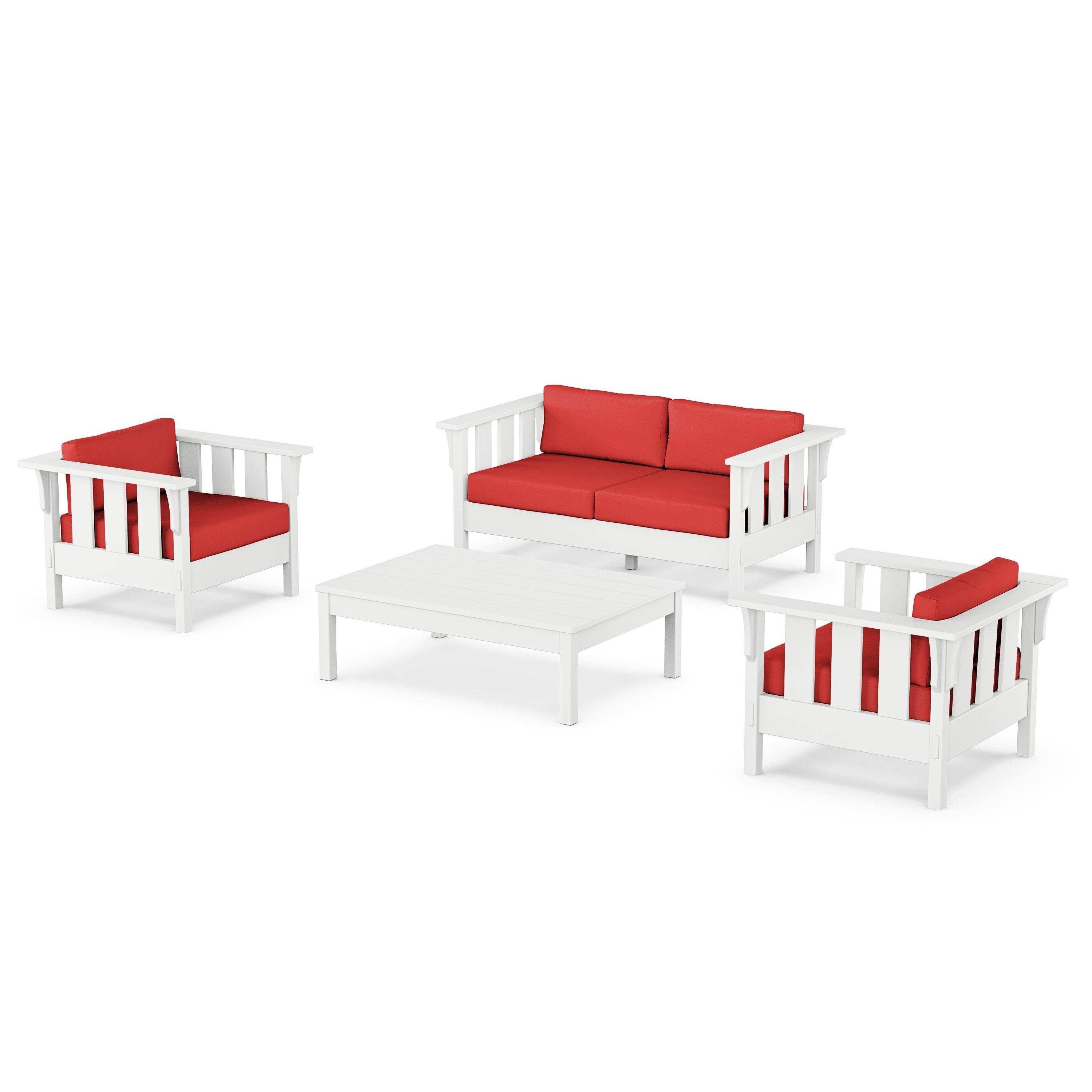 Acadia 4-Piece Deep Seating Set with Loveseat