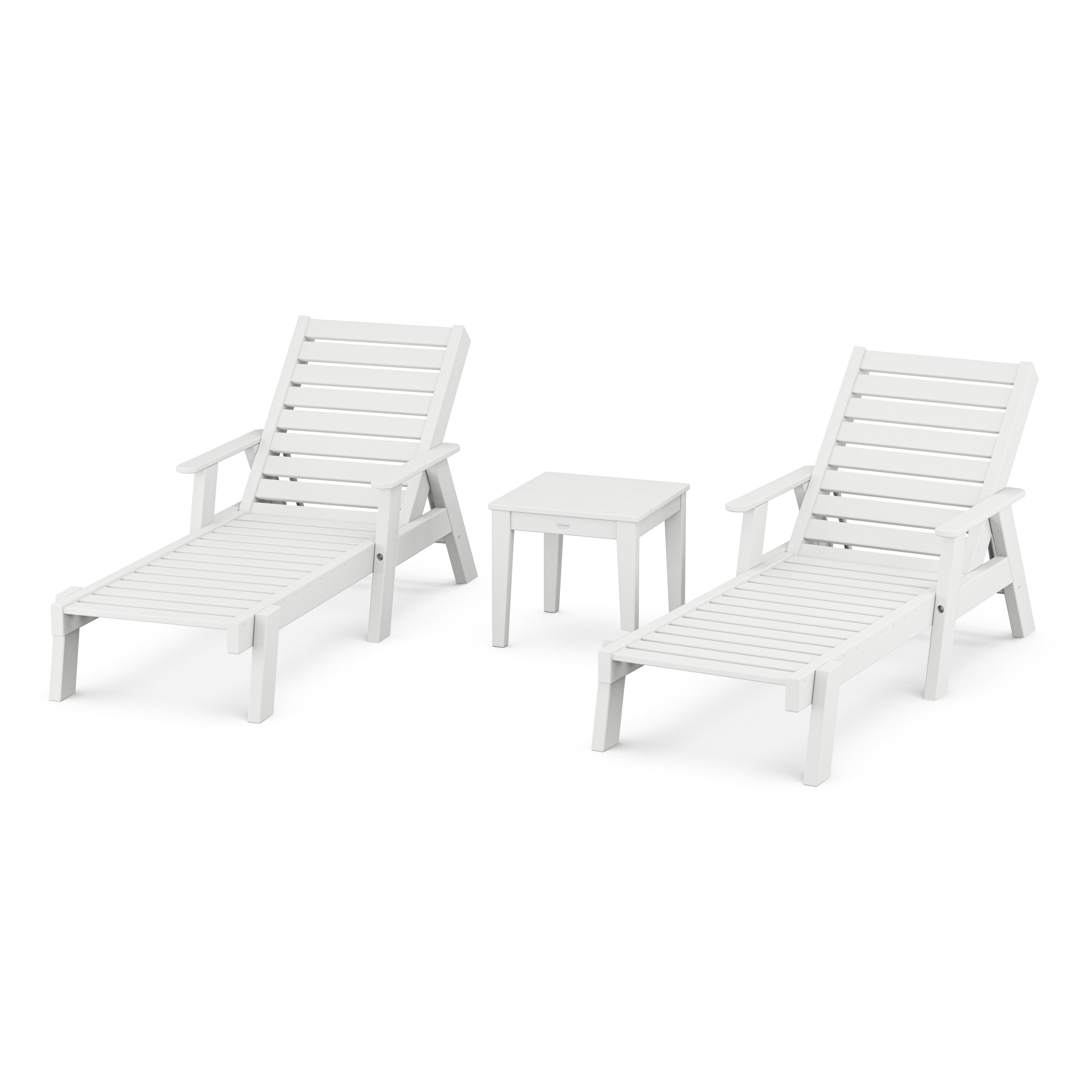 Captain Chaise 3-Piece Set with Arms